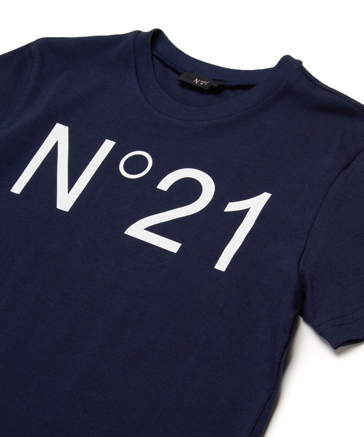 N°21(ヌメロ ヴェントゥーノ)Kids & Junior ブランドロゴ半袖Tシャツ