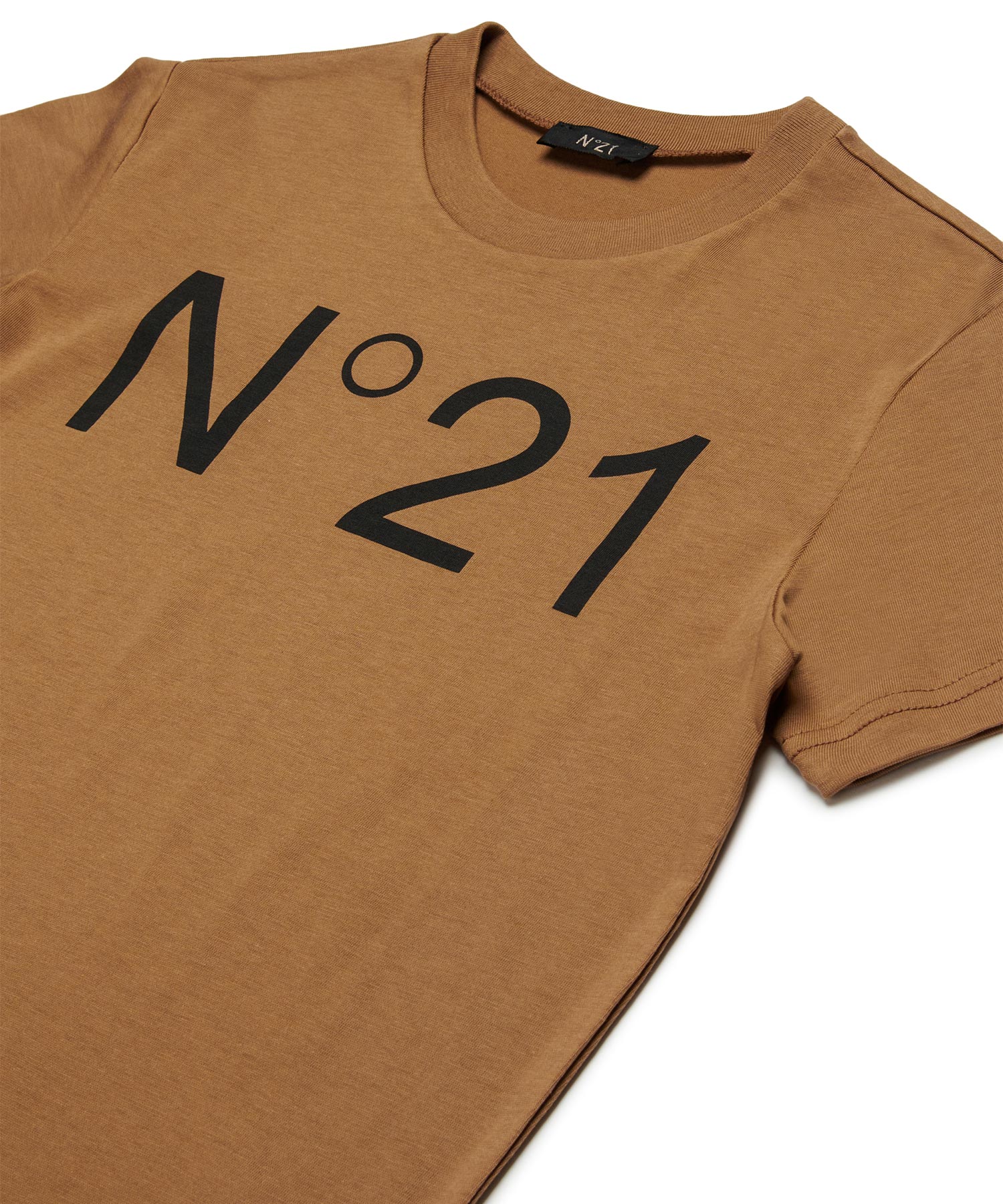 N°21(ヌメロ ヴェントゥーノ)Kids & Junior ブランドロゴ半袖Tシャツ