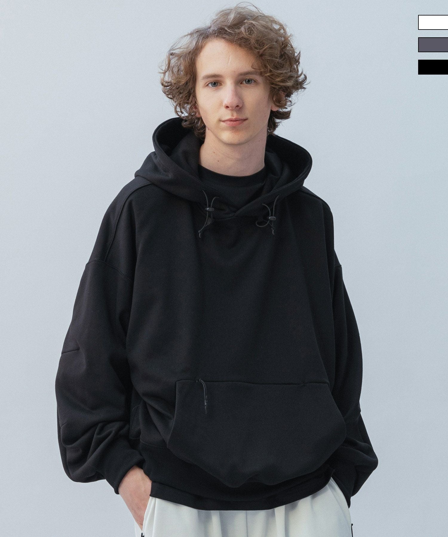 スピットファイア墨黒スミクロフェードスウェット phenix(プラスフェニックス)TECH SWEAT HOODIE / テック スウェット