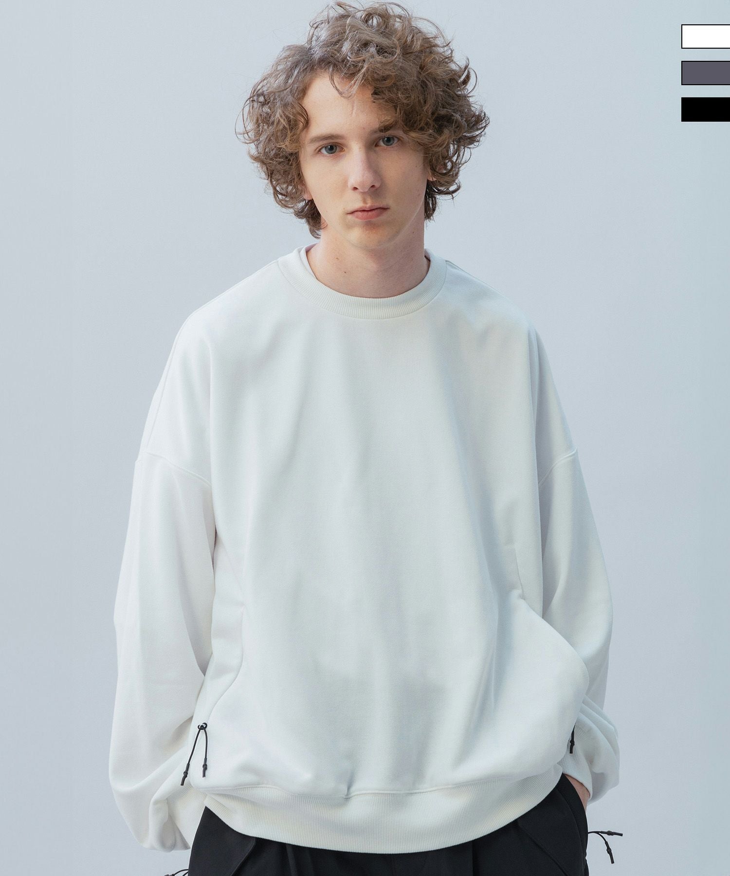 ドローストリングスロングスリーブT DRAWSTRING LONG SLEEVE TEE / ドローストリングロングスリーブTシャツ