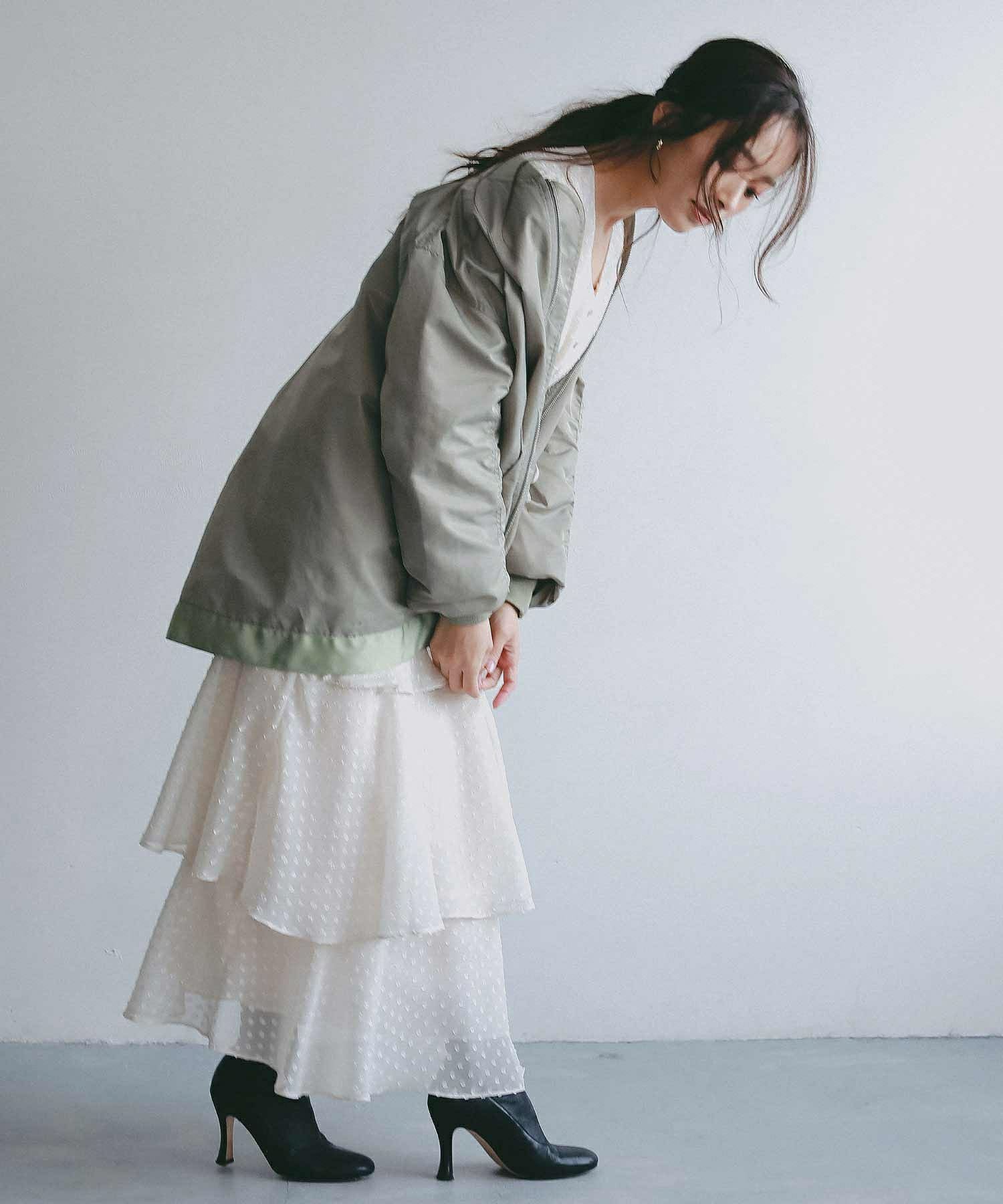 AJUGA. (アジュガ)ロングシルエット MA-1ブルゾン | SHIFFON公式通販