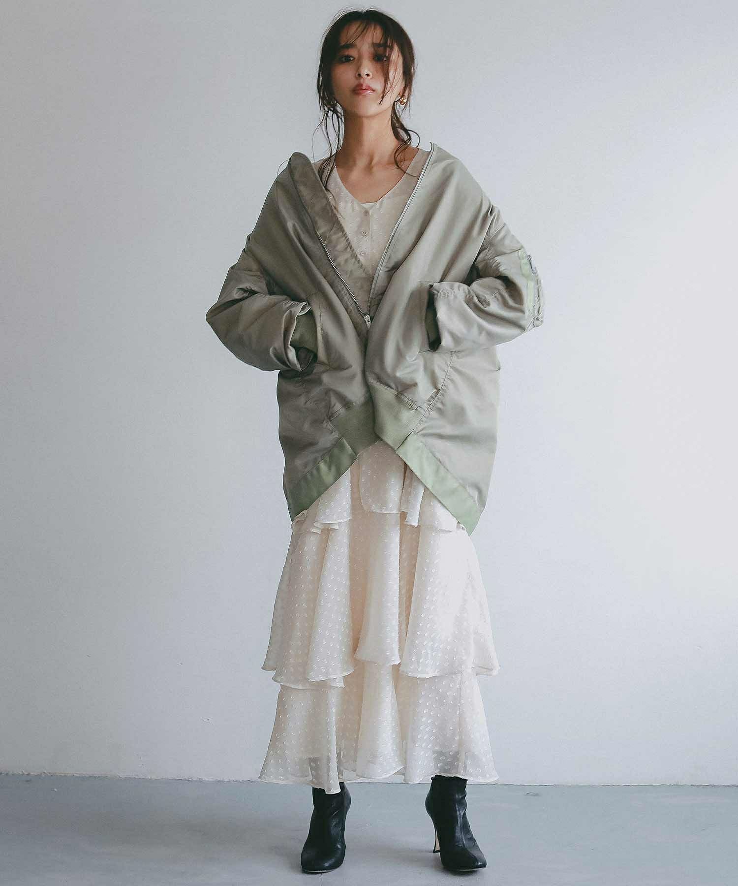AJUGA. (アジュガ)ロングシルエット MA-1ブルゾン | SHIFFON公式通販