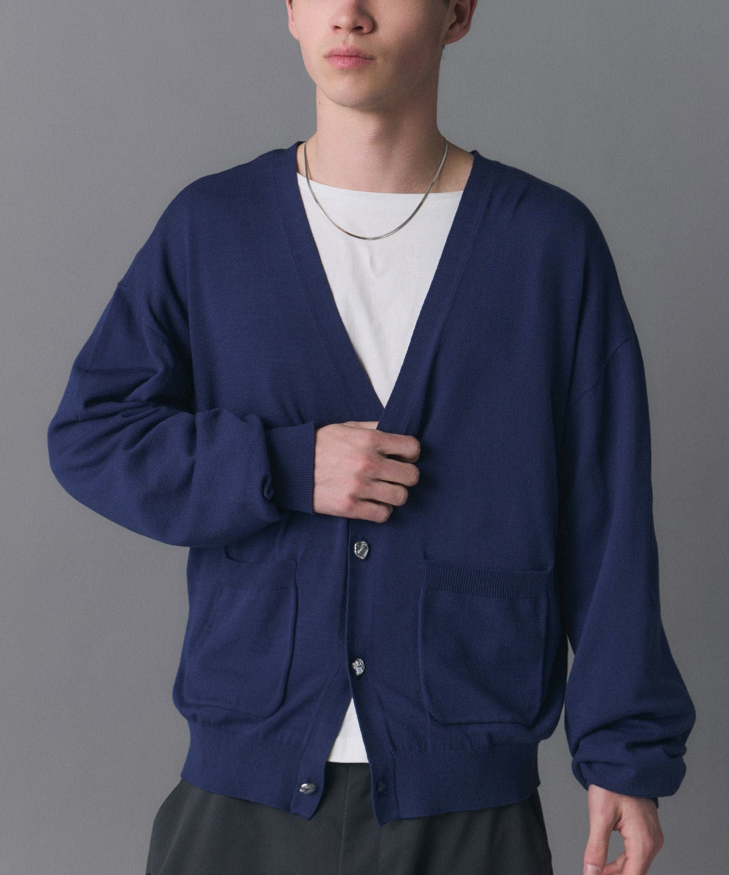STONE  カーディガン XS 確実正規品 Confirm(コンファーム)Stone-like Button Cardigan / ストーンライク
