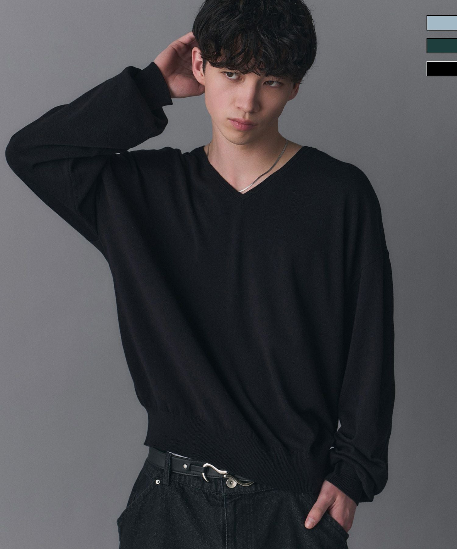Confirm(コンファーム)V-neck High Gauge Knit / Vネックハイゲージ