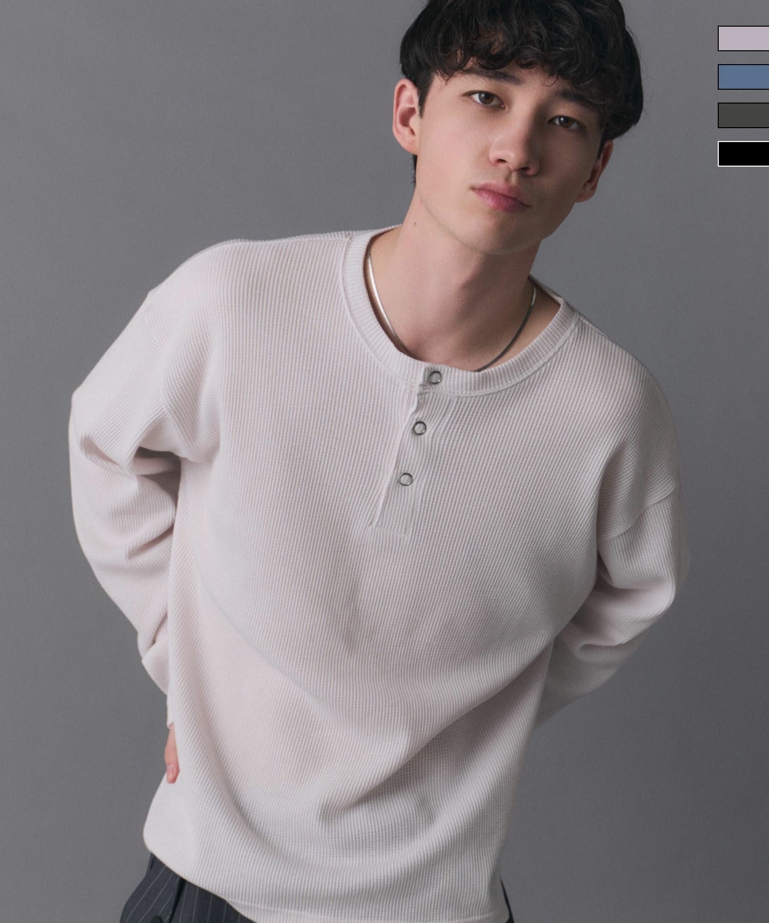 みいみ様ご専用★AMERICANAワッフルヘンリーロングスリーブ Tシャツ みいみ様ご専用☆AMERICANAワッフルヘンリーロングスリーブ Tシャツ