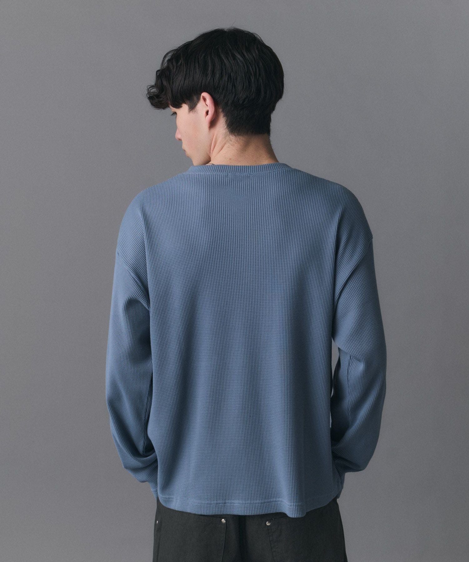 Confirm(コンファーム)Henley Neck Waffle Long Sleeve Tee / ヘンリー