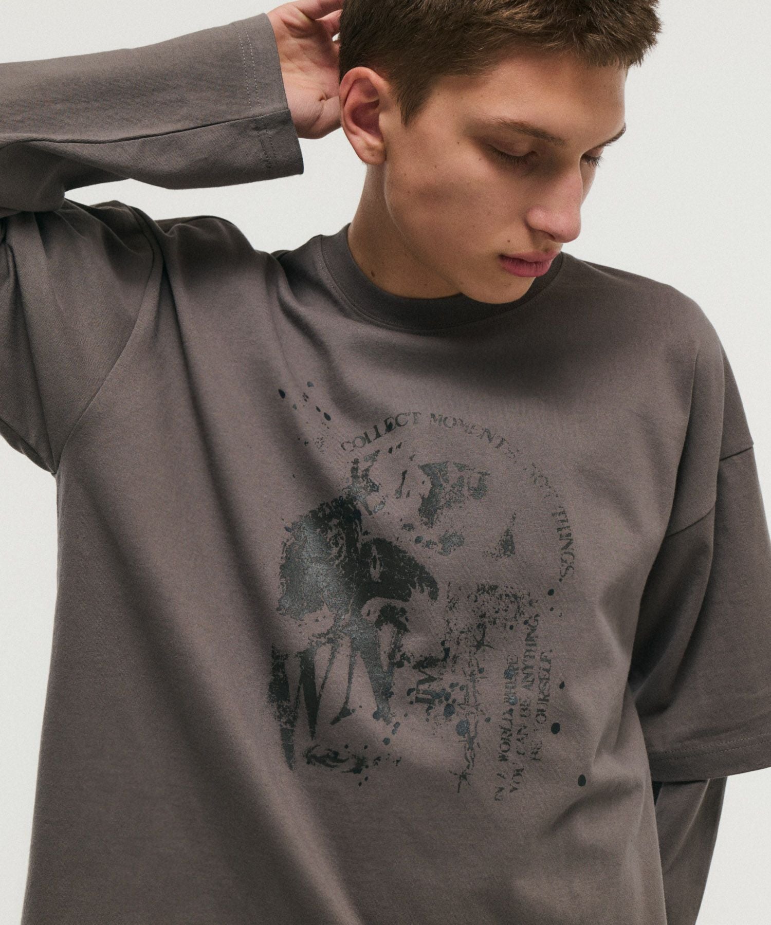 ILL'S(イルズ)FAKE LAYERED LONG SLEEVE TEE / フェイクレイヤード