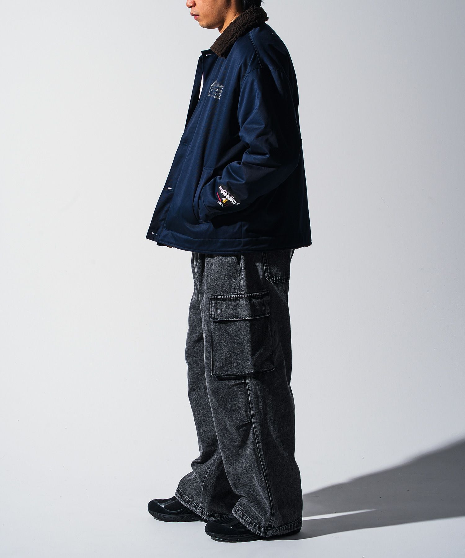 Mark Gonzales(マーク ゴンザレス) ブランドロゴ ワイドデニムパンツ