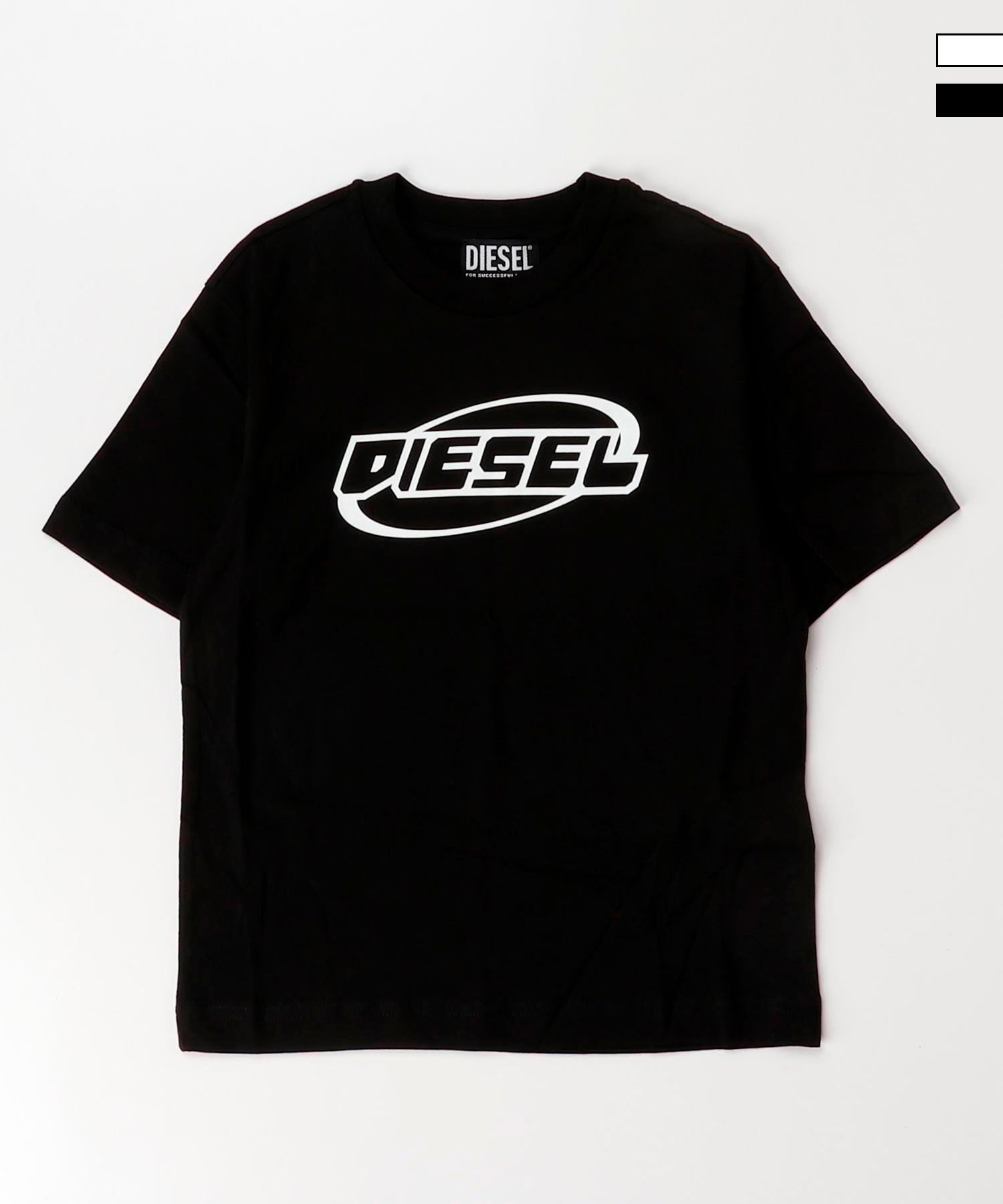 DIESELTシャツ DIESEL/ディーゼル/T-shirt with metallic Oval D(M Black)｜ LHP