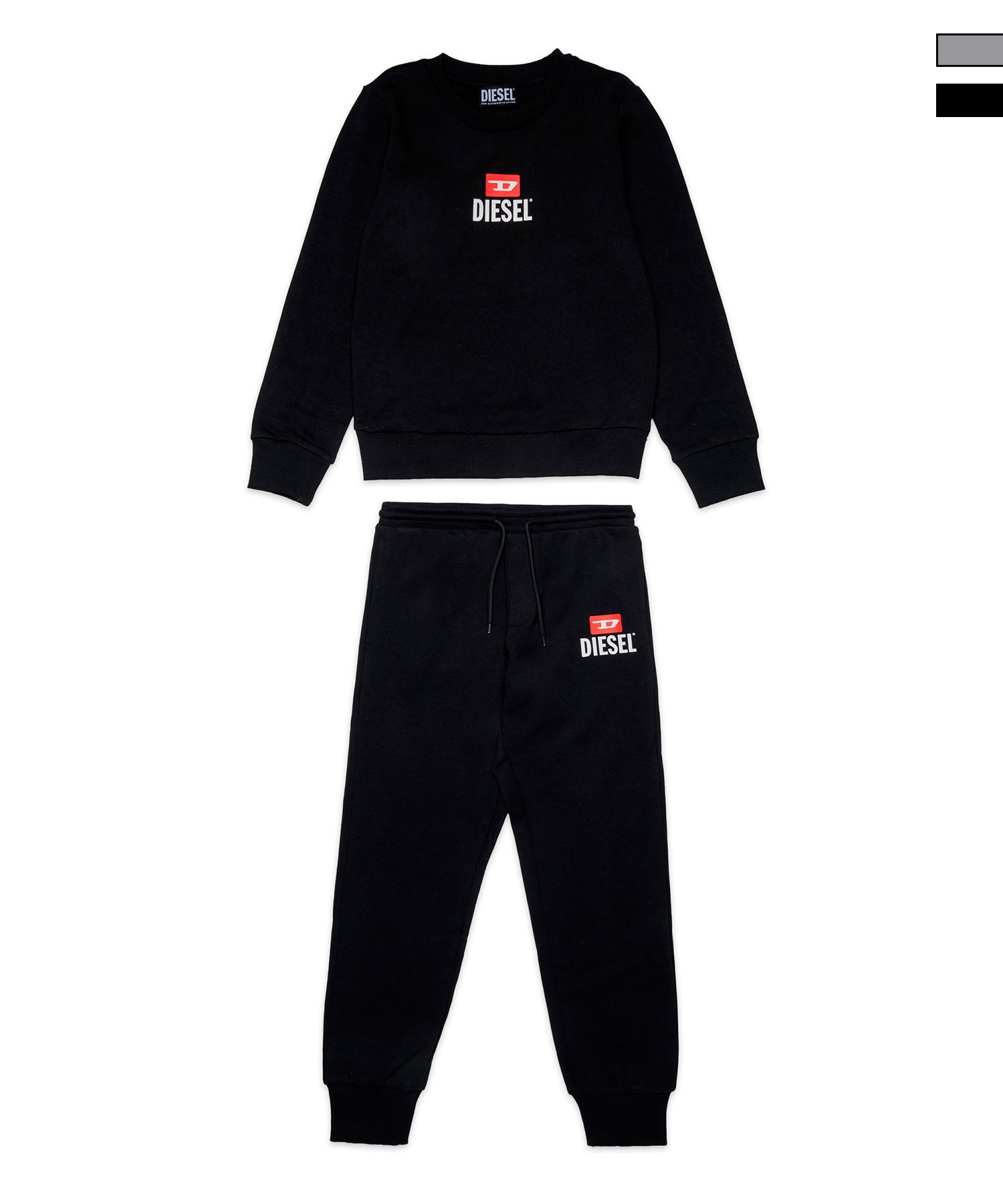 洗練されたデザイン　DIESEL BABY　ロゴスウェット　ブラック　18M DIESEL(ディーゼル)Kids & Junior ブランドロゴスウェットプルオーバー