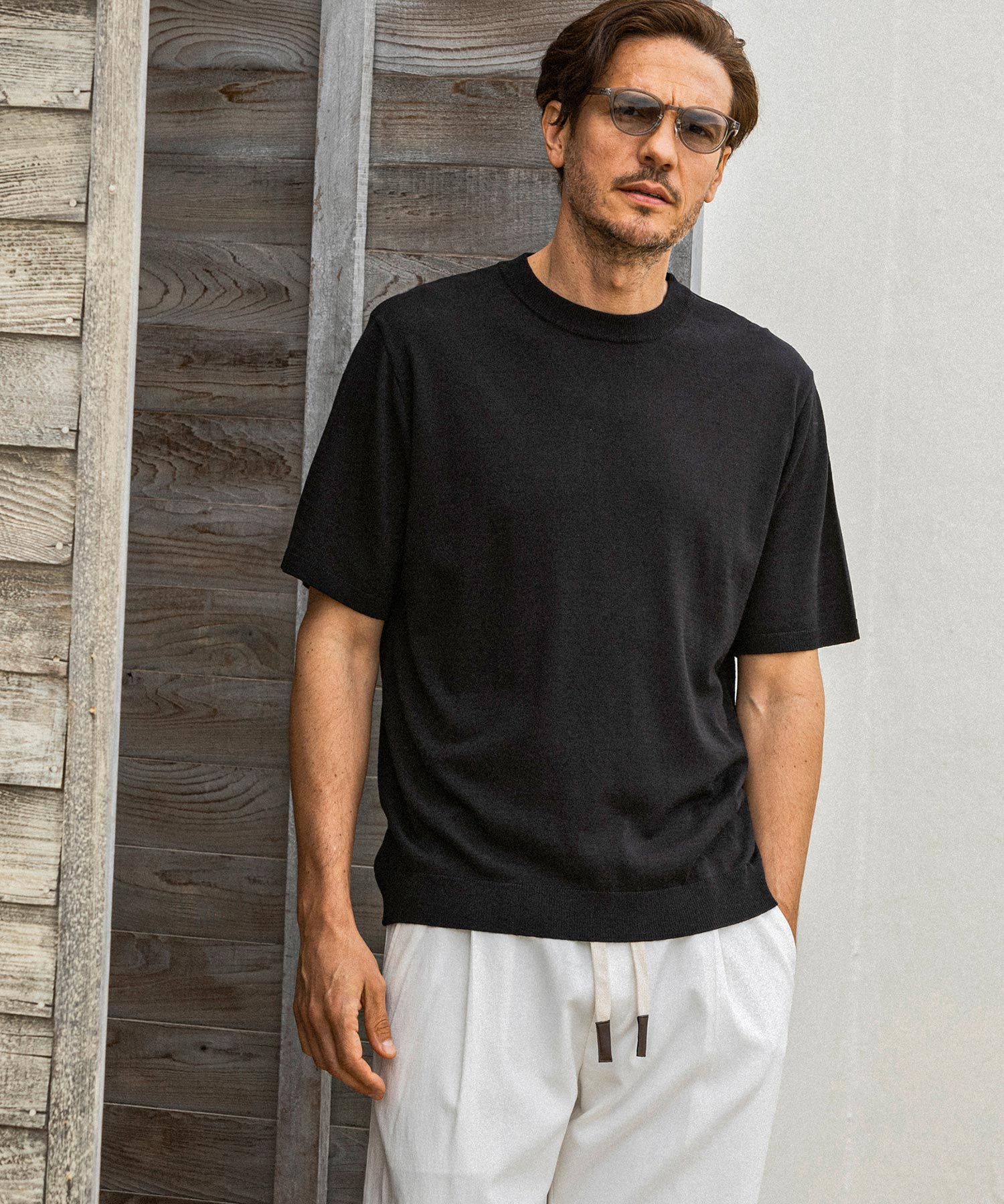 AKM Contemporary(エイケイエムコンテンポラリー)シルクブレンドクルー