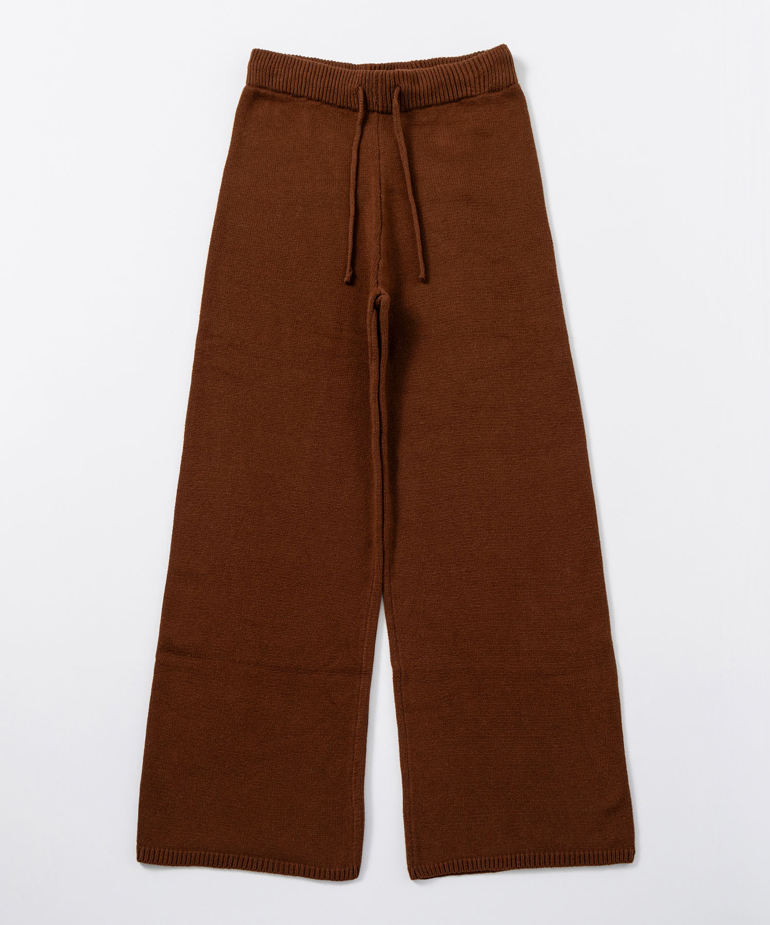 Bie(ビエ)カシミヤブレンド ワイドニットパンツ | SHIFFON公式通販