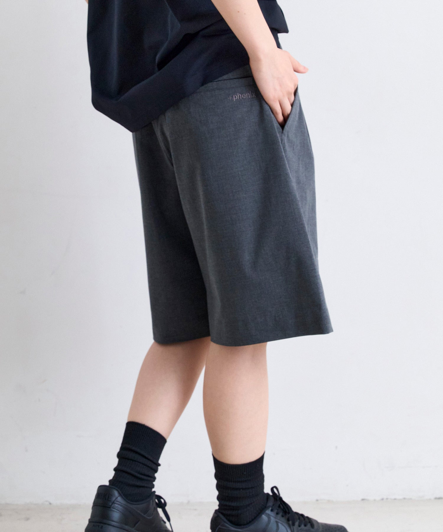 phenix(プラスフェニックス)2-TUCK HALF SLACKS / ツータック ハーフ