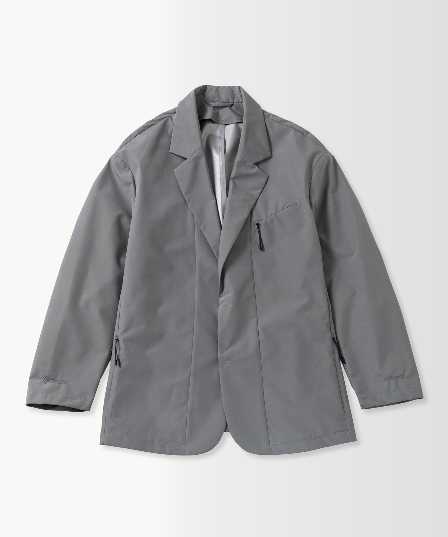 シンフォニック・プラ グレー ビジネスジャケット phenix(プラスフェニックス)TAILORED JACKET テーラード ジャケット