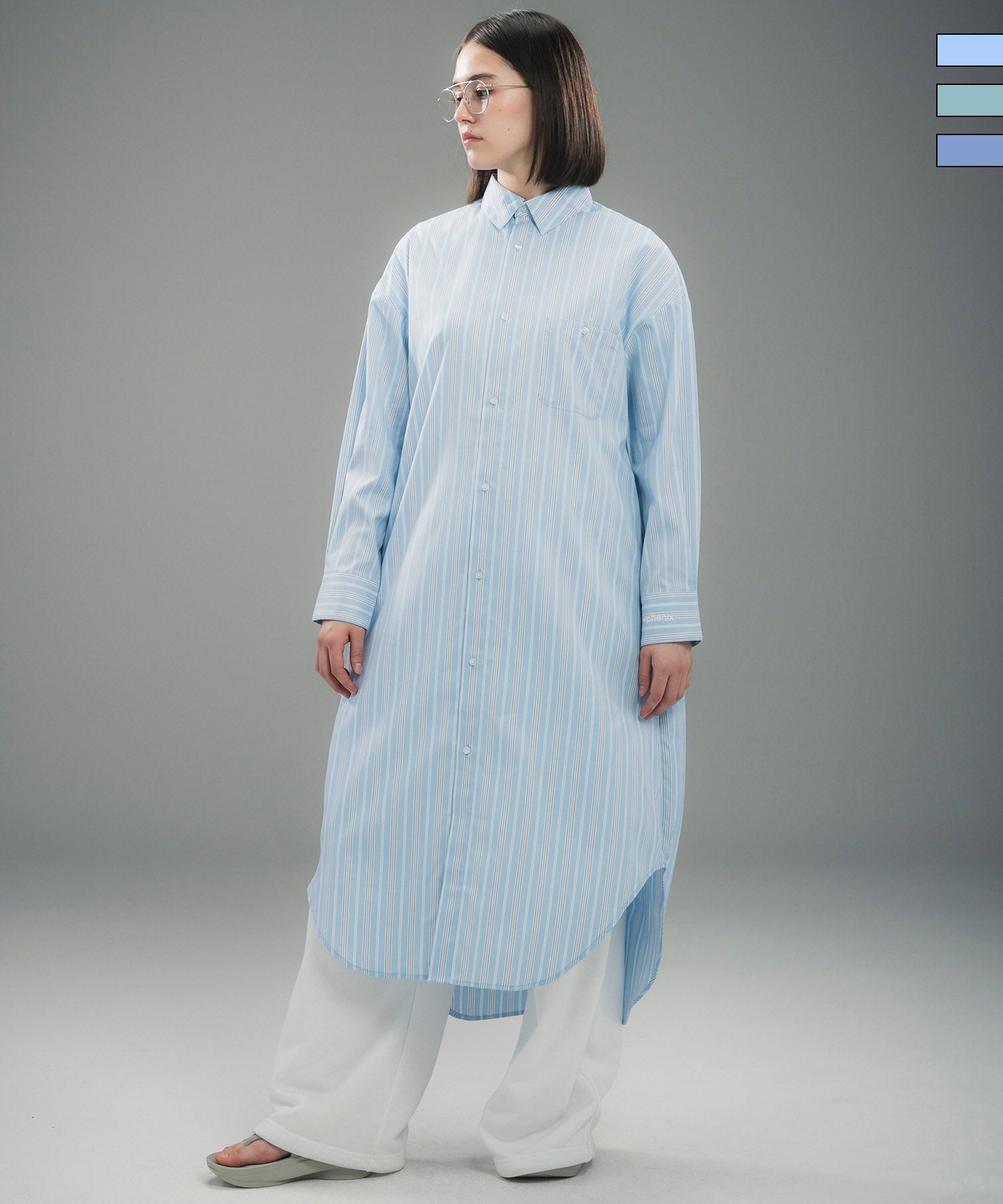 phenix(プラスフェニックス)ROUND HEM SHIRT DRESS / ラウンドヘム