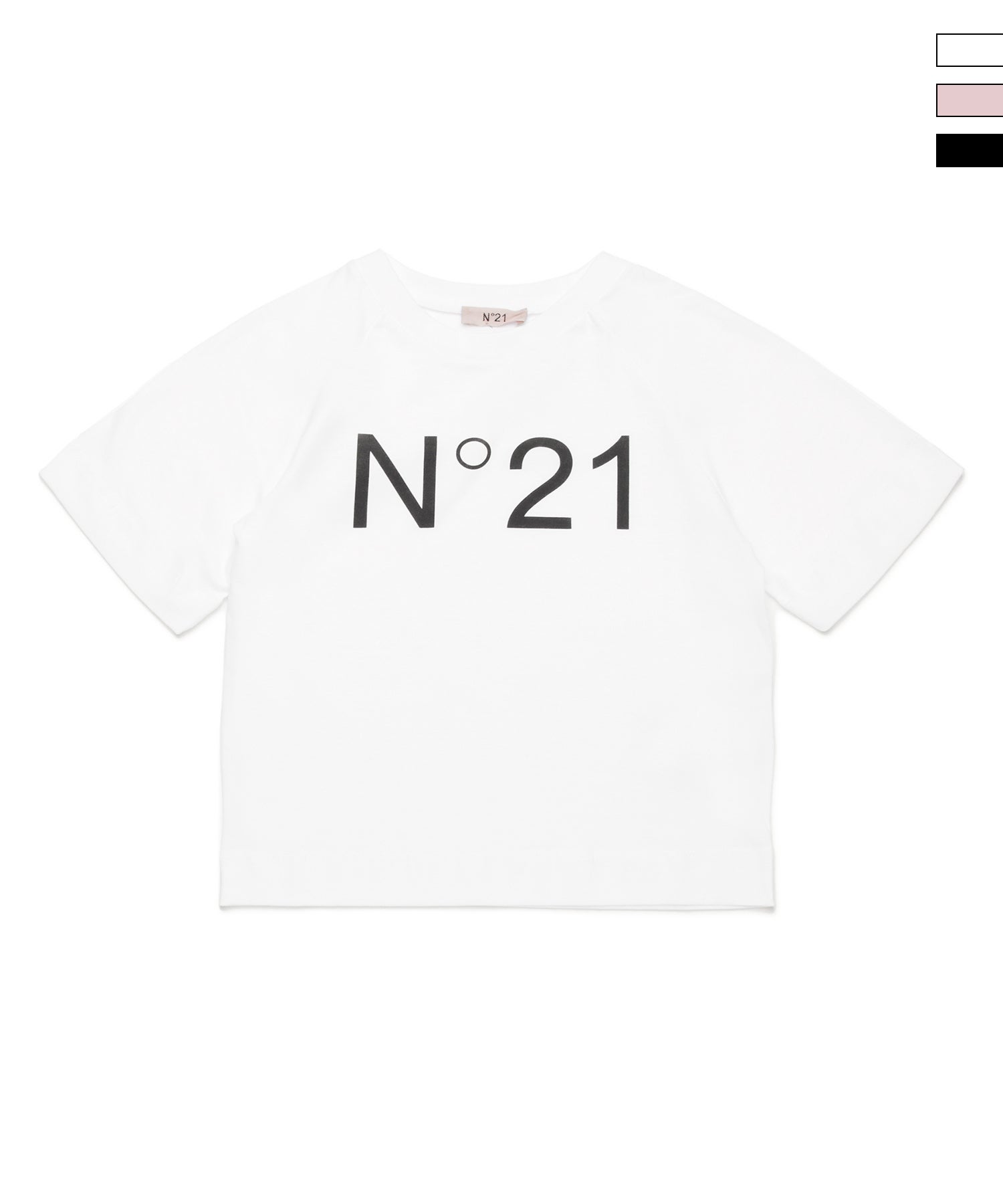 N°21(ヌメロ ヴェントゥーノ)Kids & Junior ブランドロゴ半袖Tシャツ