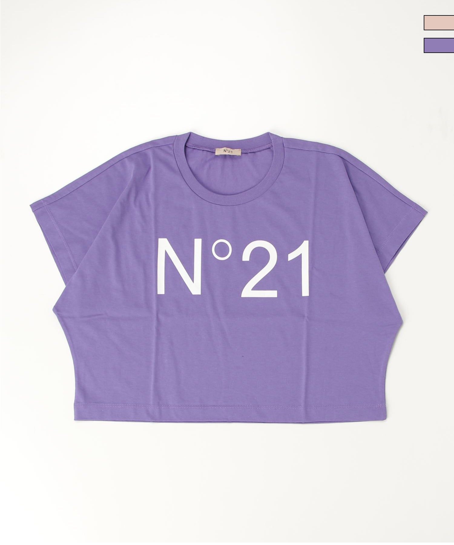 N°21(ヌメロ ヴェントゥーノ)Kids & Junior ブランドロゴ半袖Tシャツ
