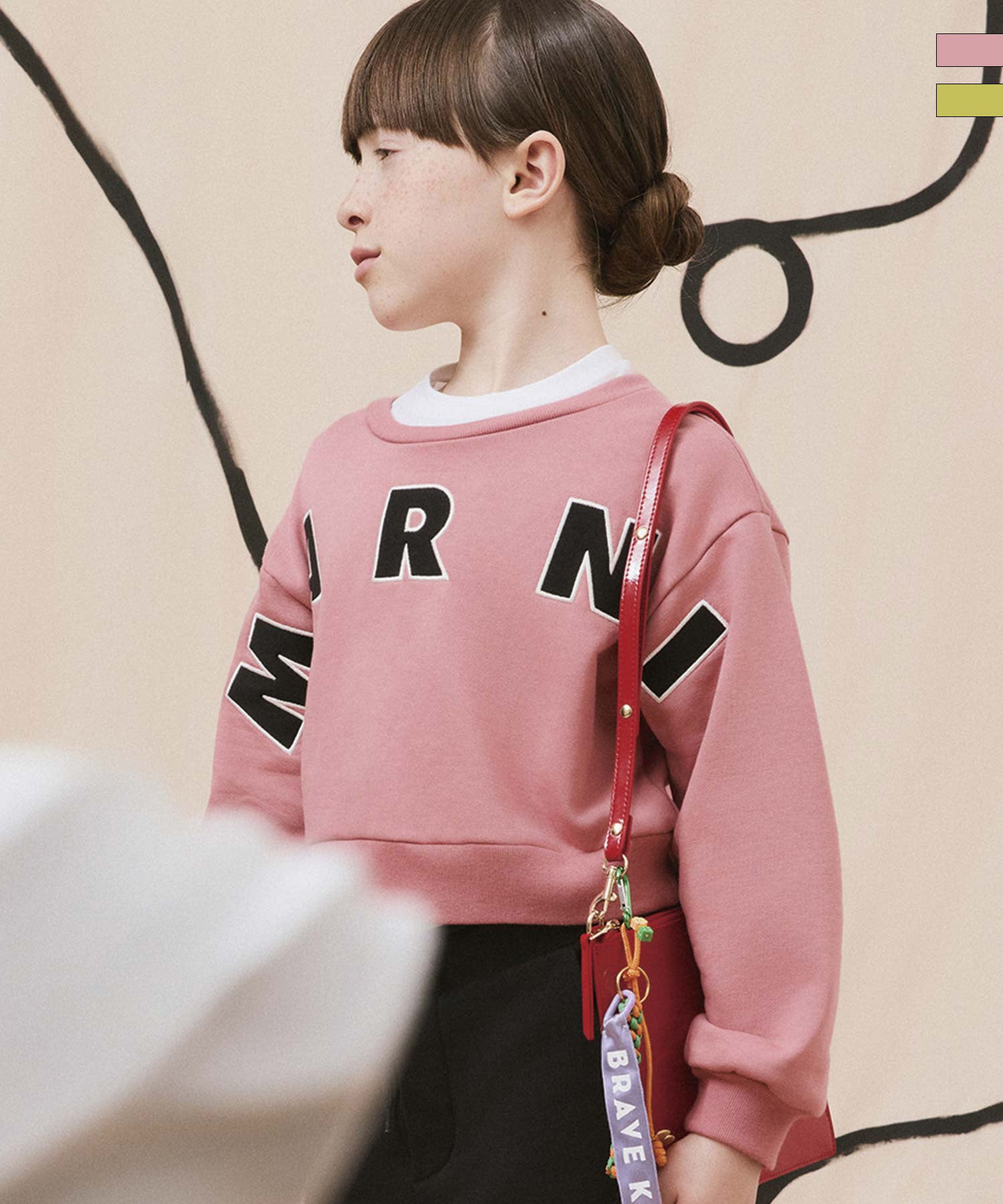 MARNI(マルニ)Kids & Junior ロゴ長袖Tシャツカットソー | SHIFFON公式