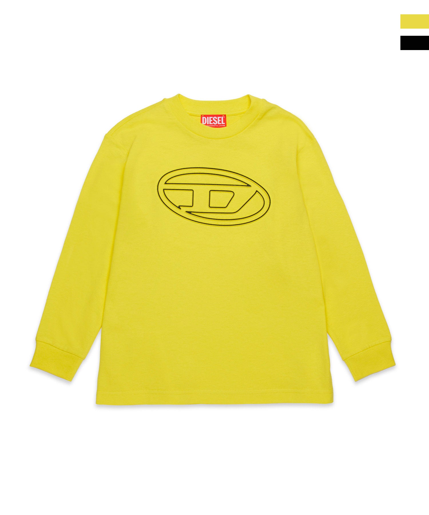 DIESEL ロゴ　イエロー ロゴスウェット　トレーナー　サイズS 新品タグ付き DIESEL(ディーゼル)Kids & Junior ブランドロゴスウェットプルオーバー