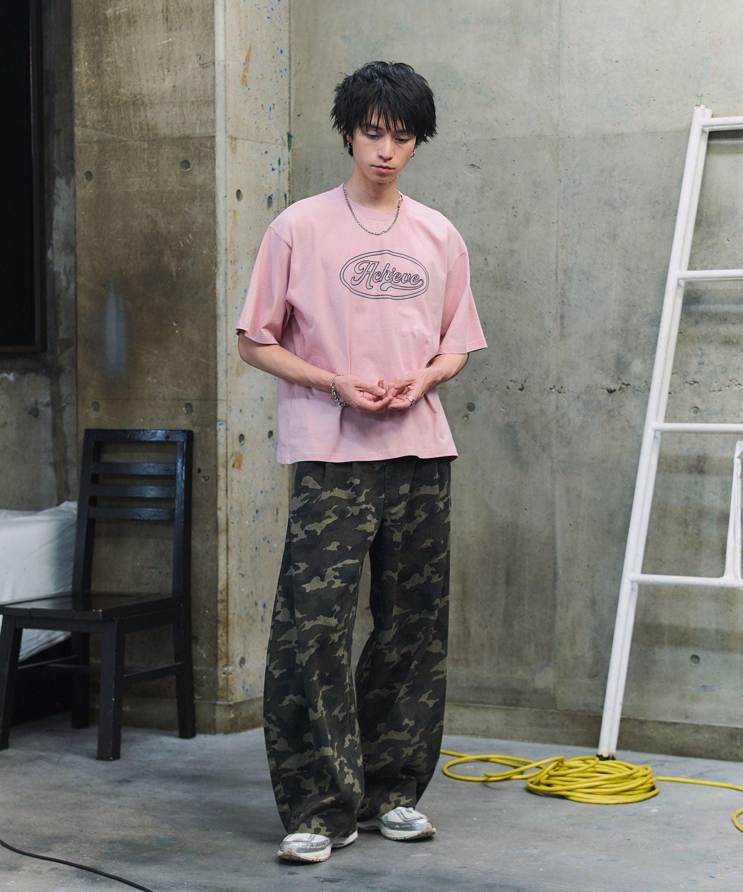 ILL'S(イルズ)2-TUCK BACK EMBROIDERED DENIM PANTS / ツータック