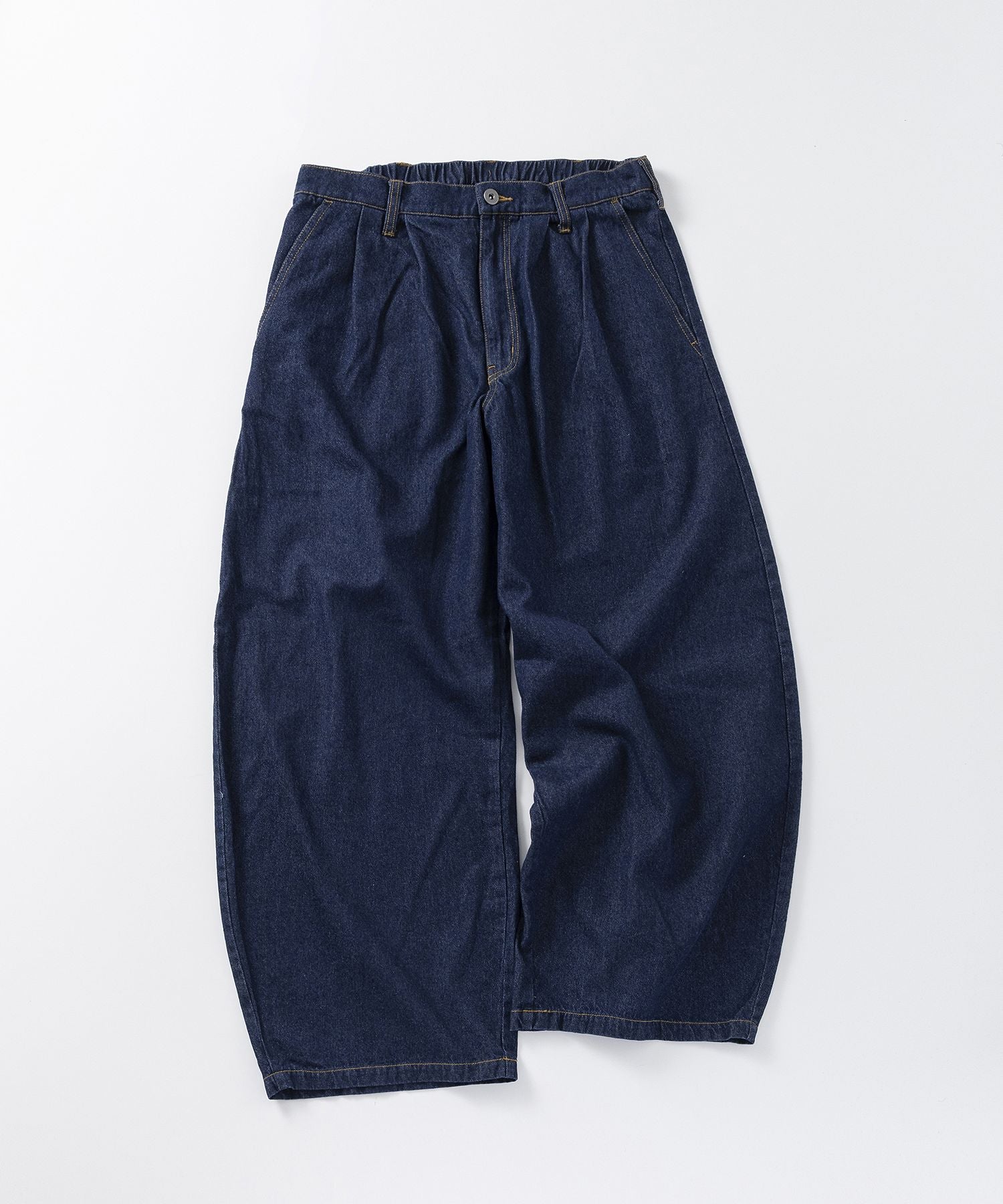 ILL'S(イルズ)2-TUCK BACK EMBROIDERED DENIM PANTS / ツータック