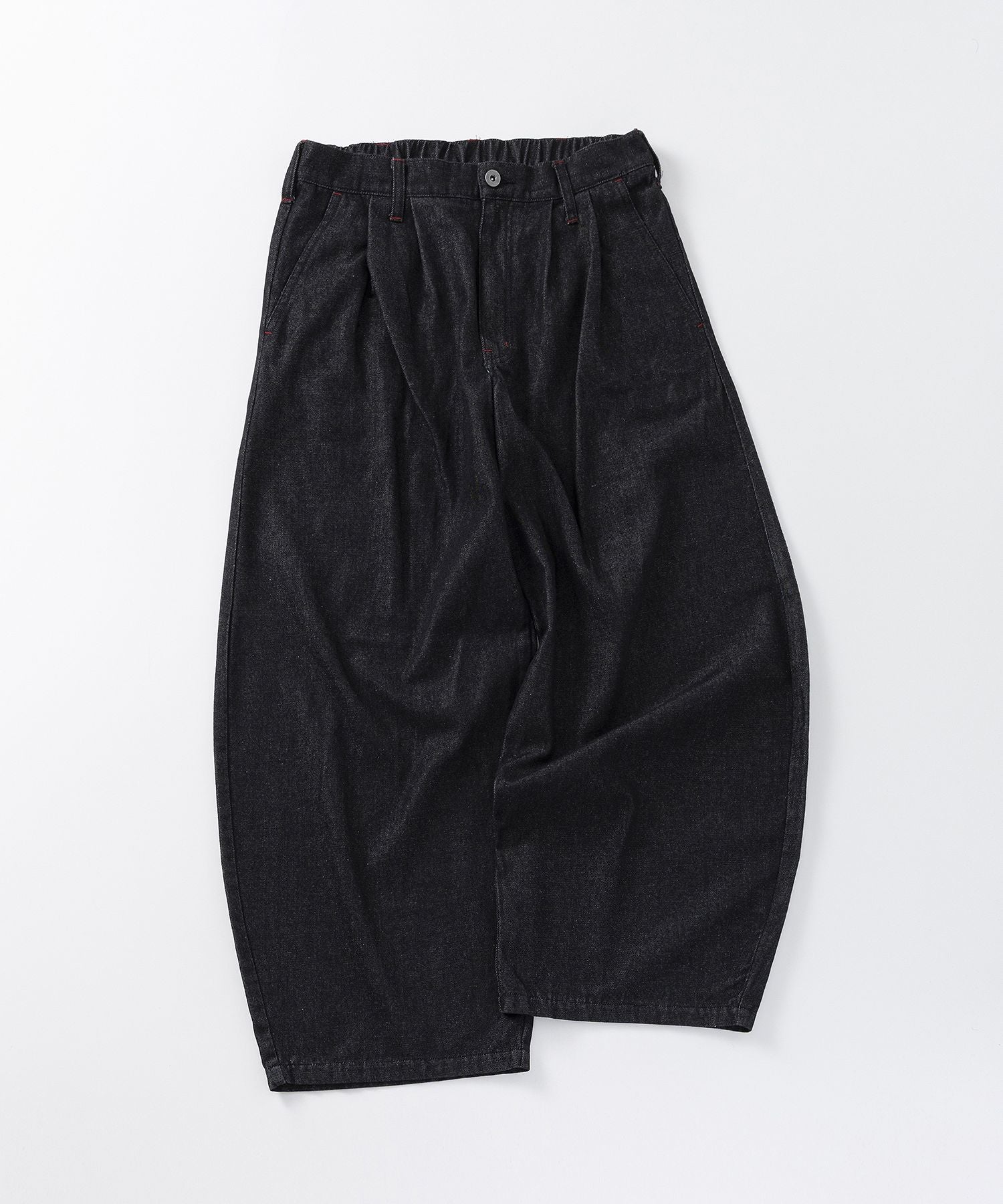 ILL'S(イルズ)2-TUCK BACK EMBROIDERED DENIM PANTS / ツータック
