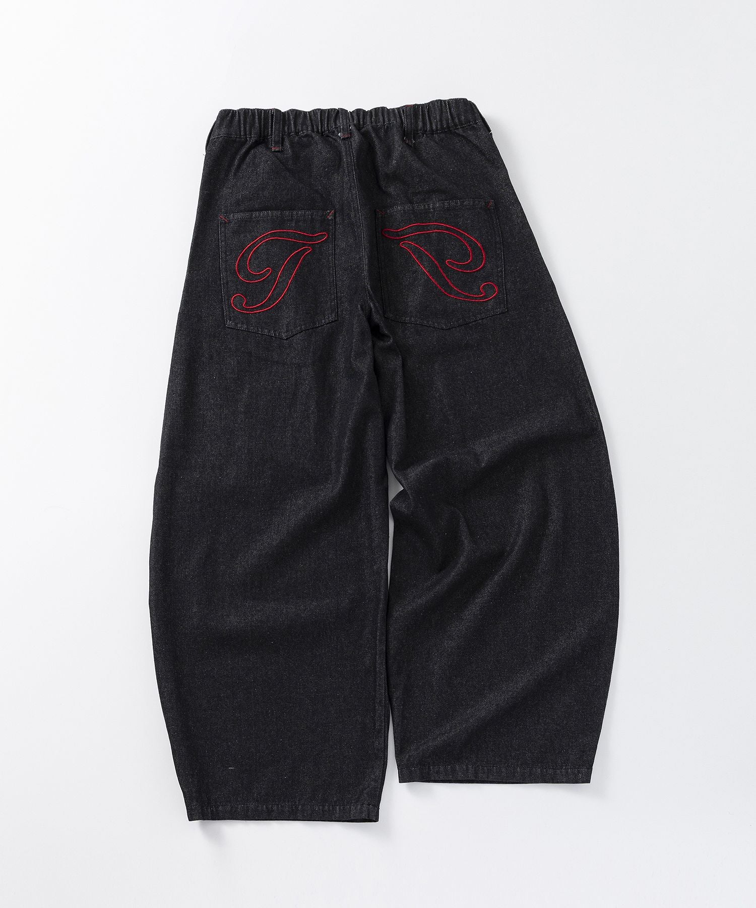 ILL'S(イルズ)2-TUCK BACK EMBROIDERED DENIM PANTS / ツータック