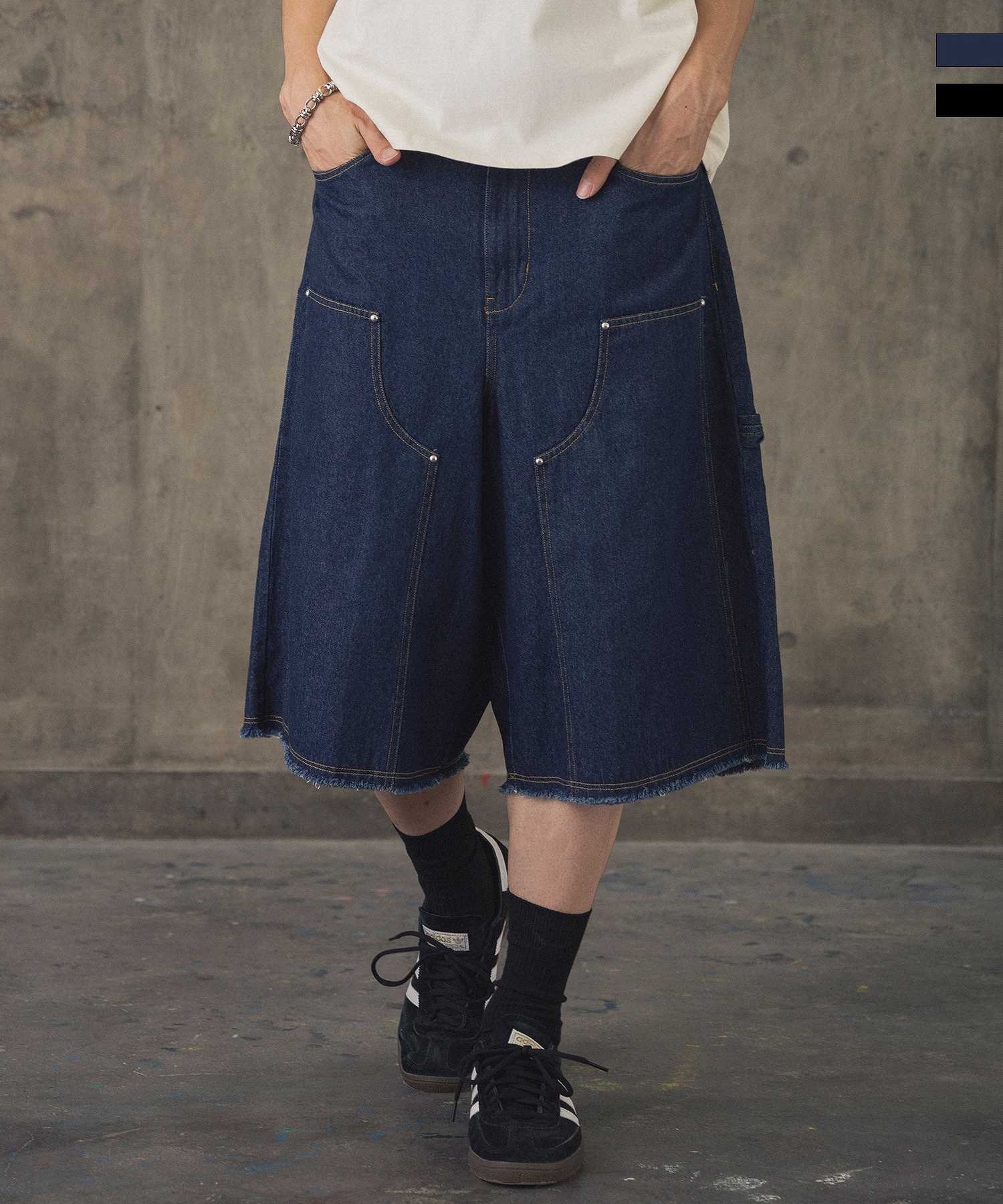 ILL'S(イルズ)DOUBLE KNEE CURVE SHORTS / ダブルニーカーブショーツ
