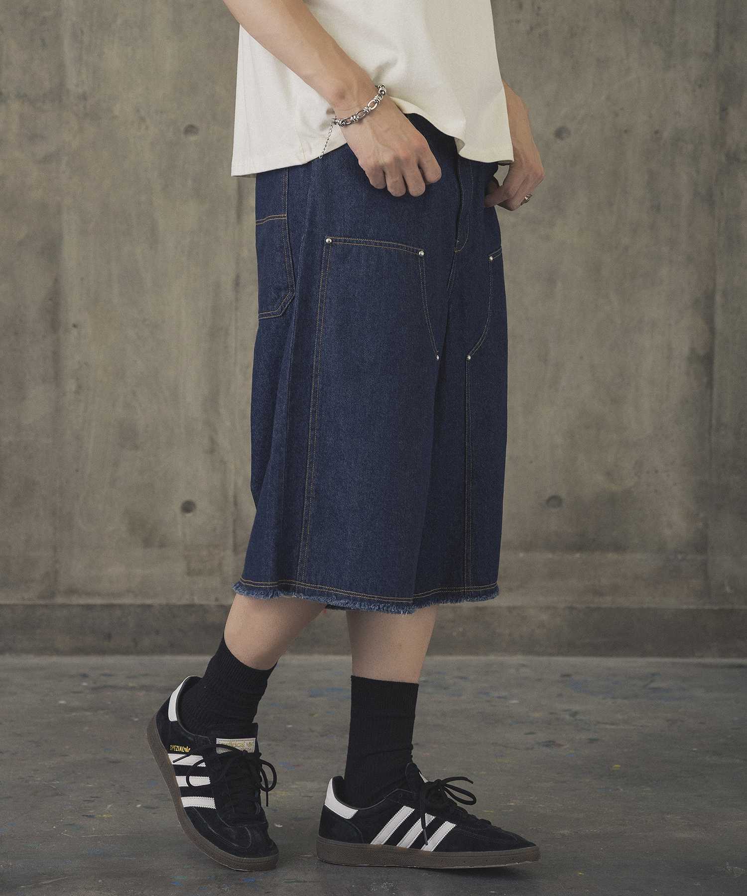 ILL'S(イルズ)DOUBLE KNEE CURVE SHORTS / ダブルニーカーブショーツ