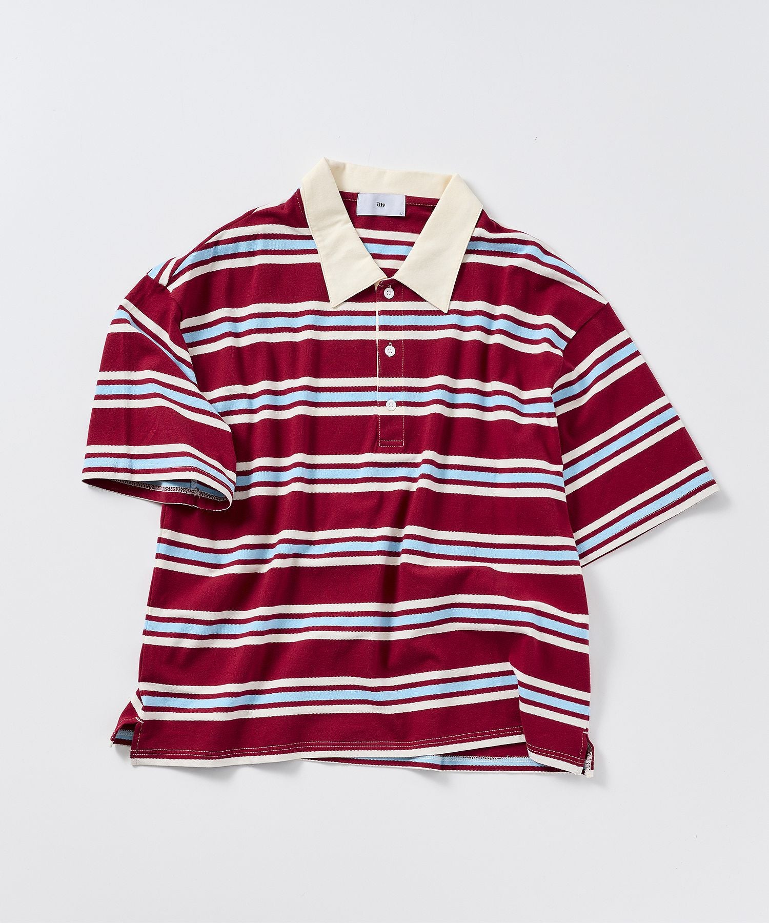 ILL'S(イルズ)TURNED POCKET BORDER POLO / 折り返しボーダー