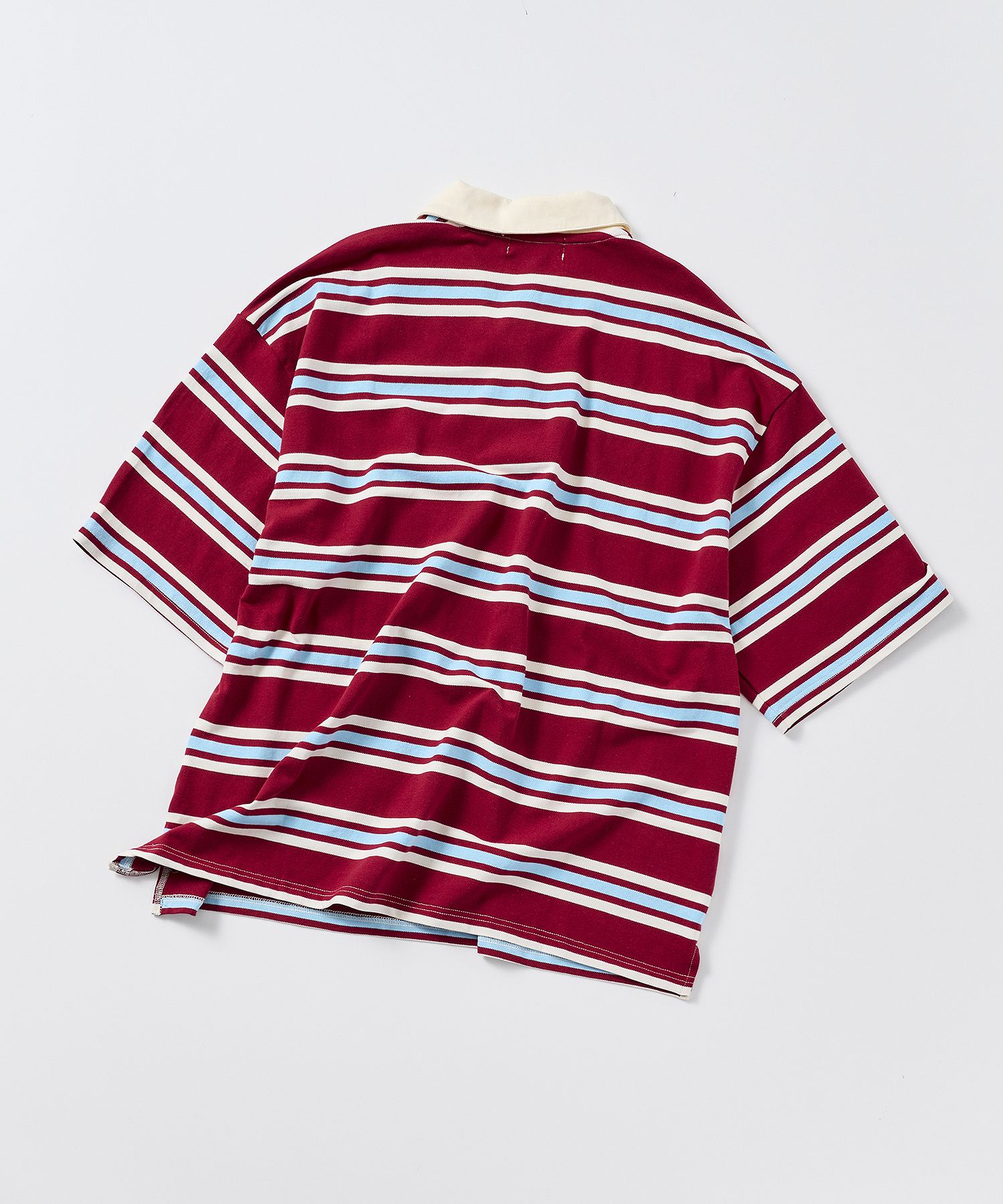 ILL'S(イルズ)TURNED POCKET BORDER POLO / 折り返しボーダー