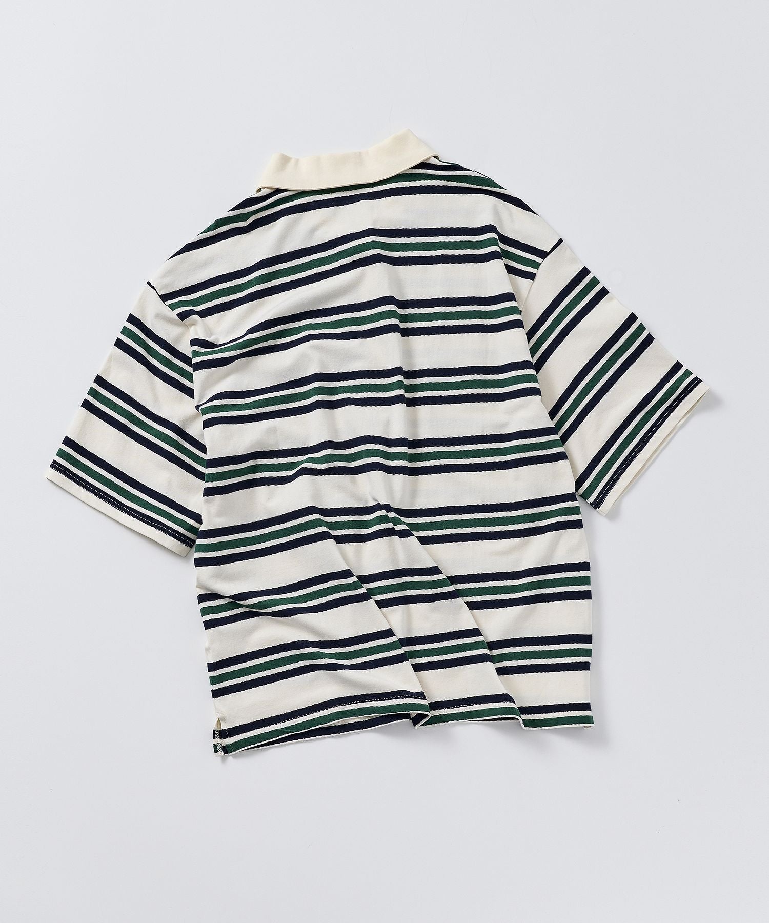 ILL'S(イルズ)TURNED POCKET BORDER POLO / 折り返しボーダー