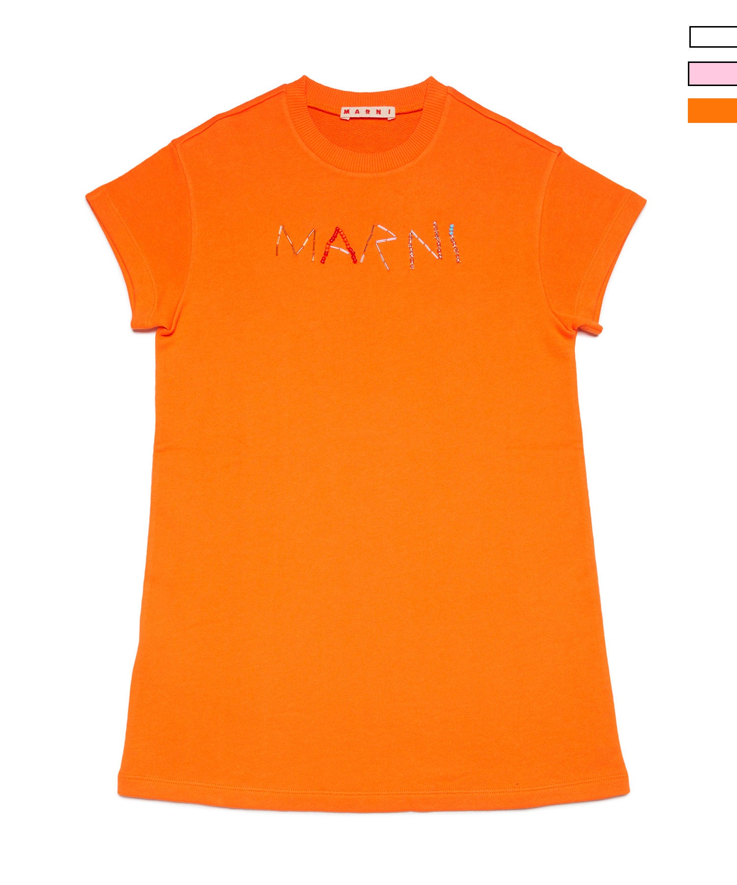 MARNI(マルニ)Kids & Junior ブランドロゴ半袖ワンピース | SHIFFON