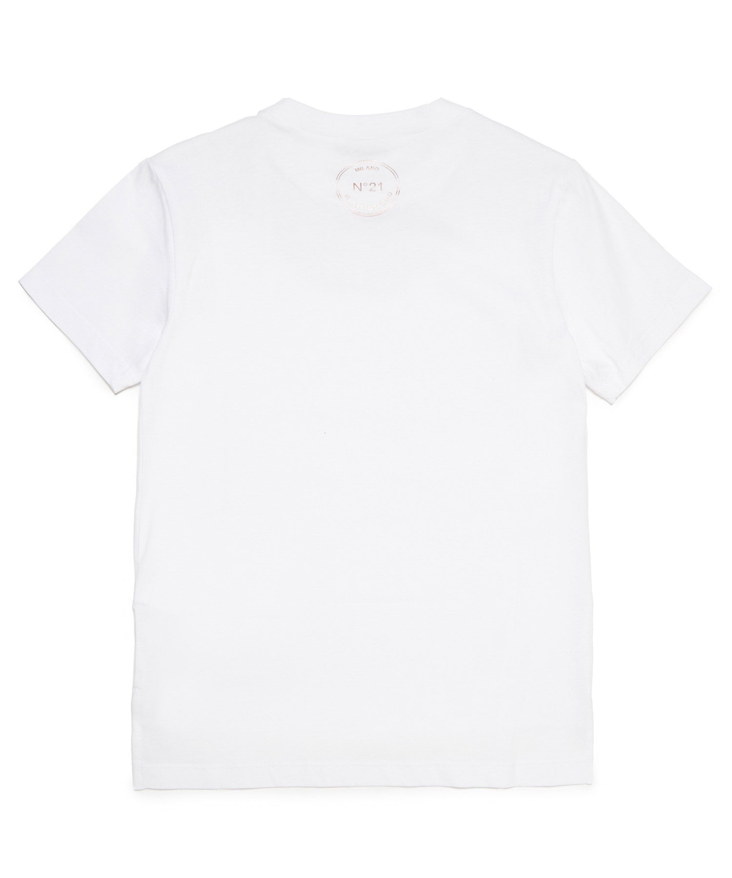 N°21(ヌメロ ヴェントゥーノ)Kids & Junior ビーズデザイン半袖Tシャツ 