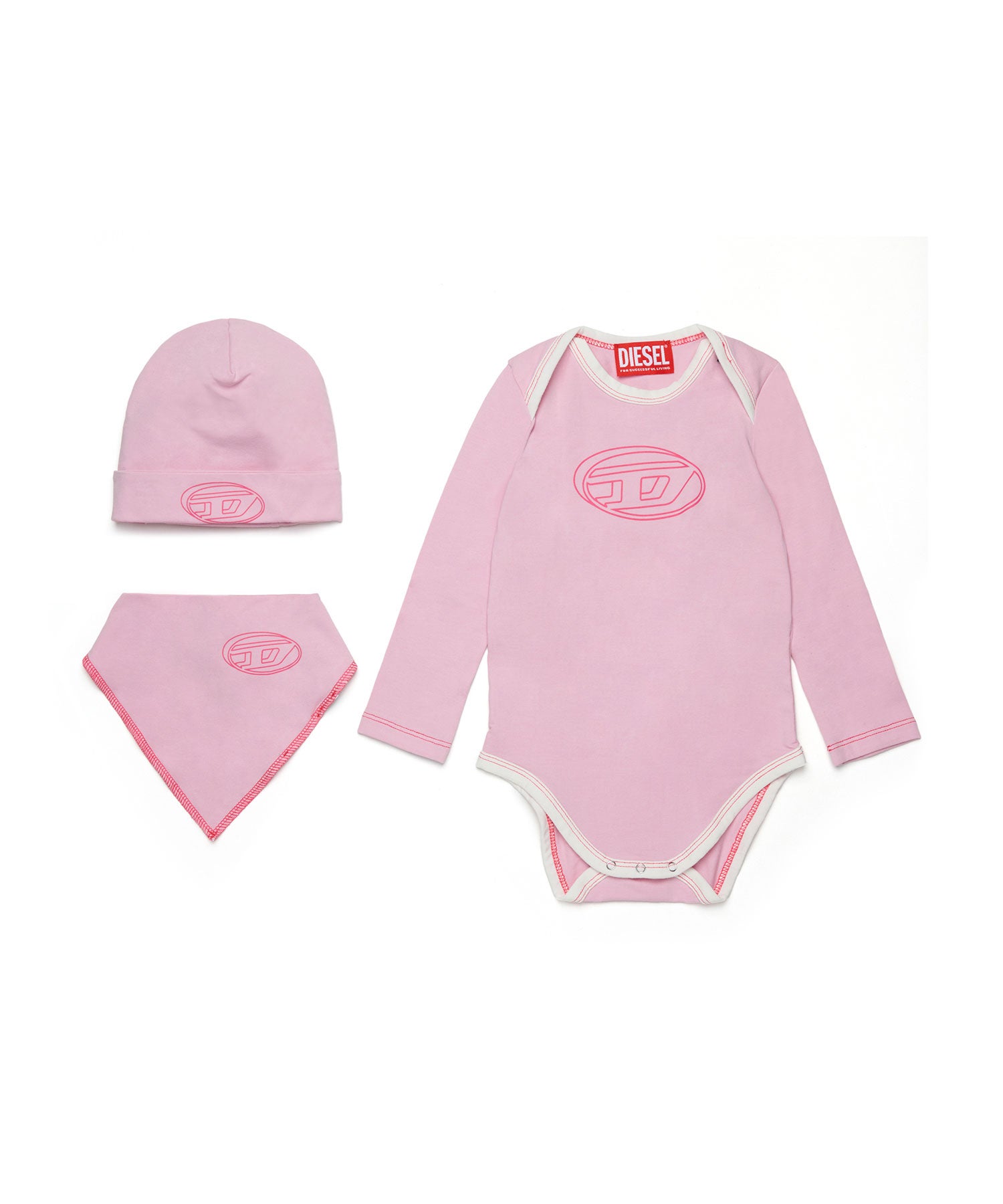 DIESEL(ディーゼル)Baby ブランドロゴベビー3点セット ロンパース