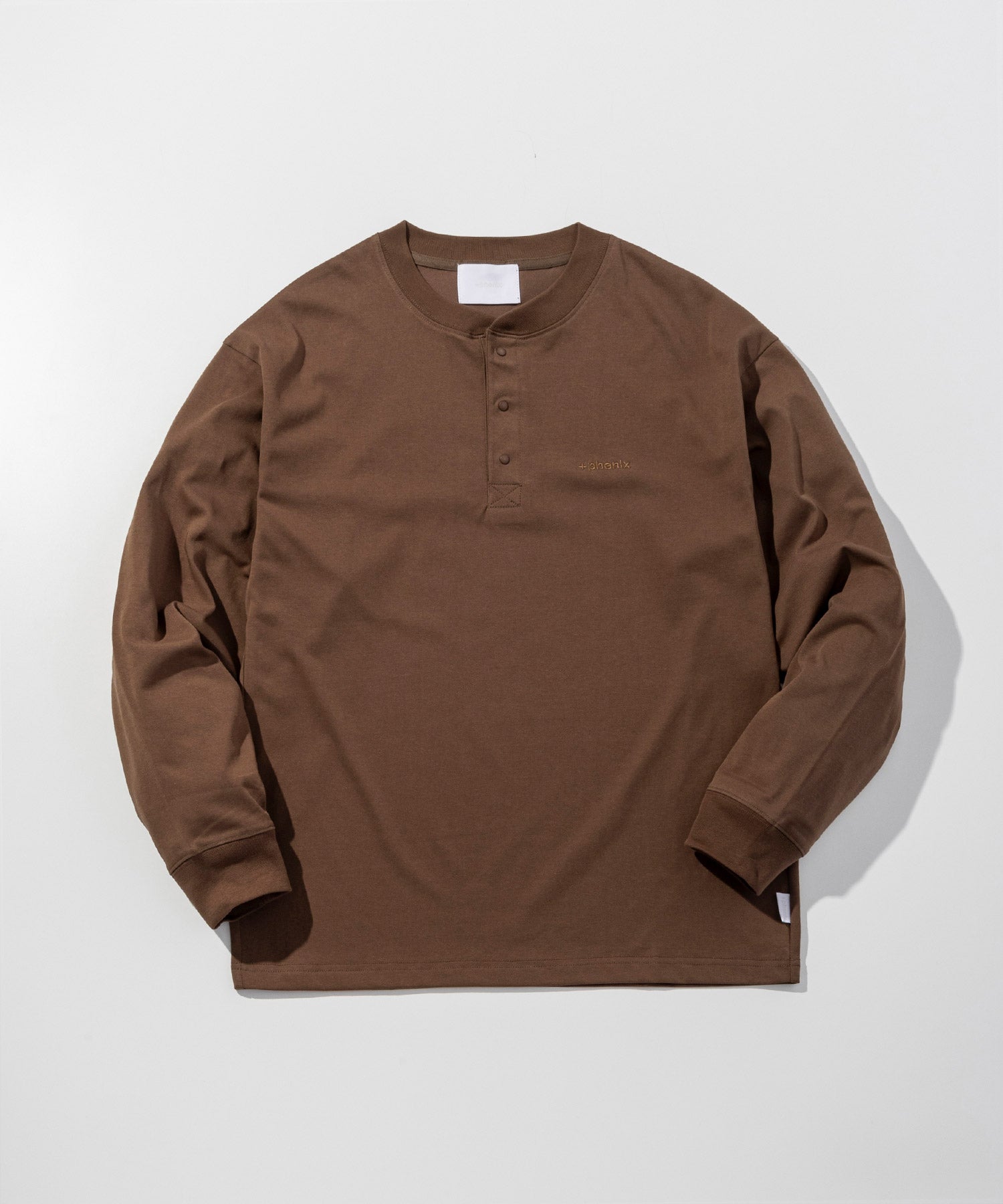 phenix(プラスフェニックス)HENLEY NECK SNAP LONG SLEEVE TEE