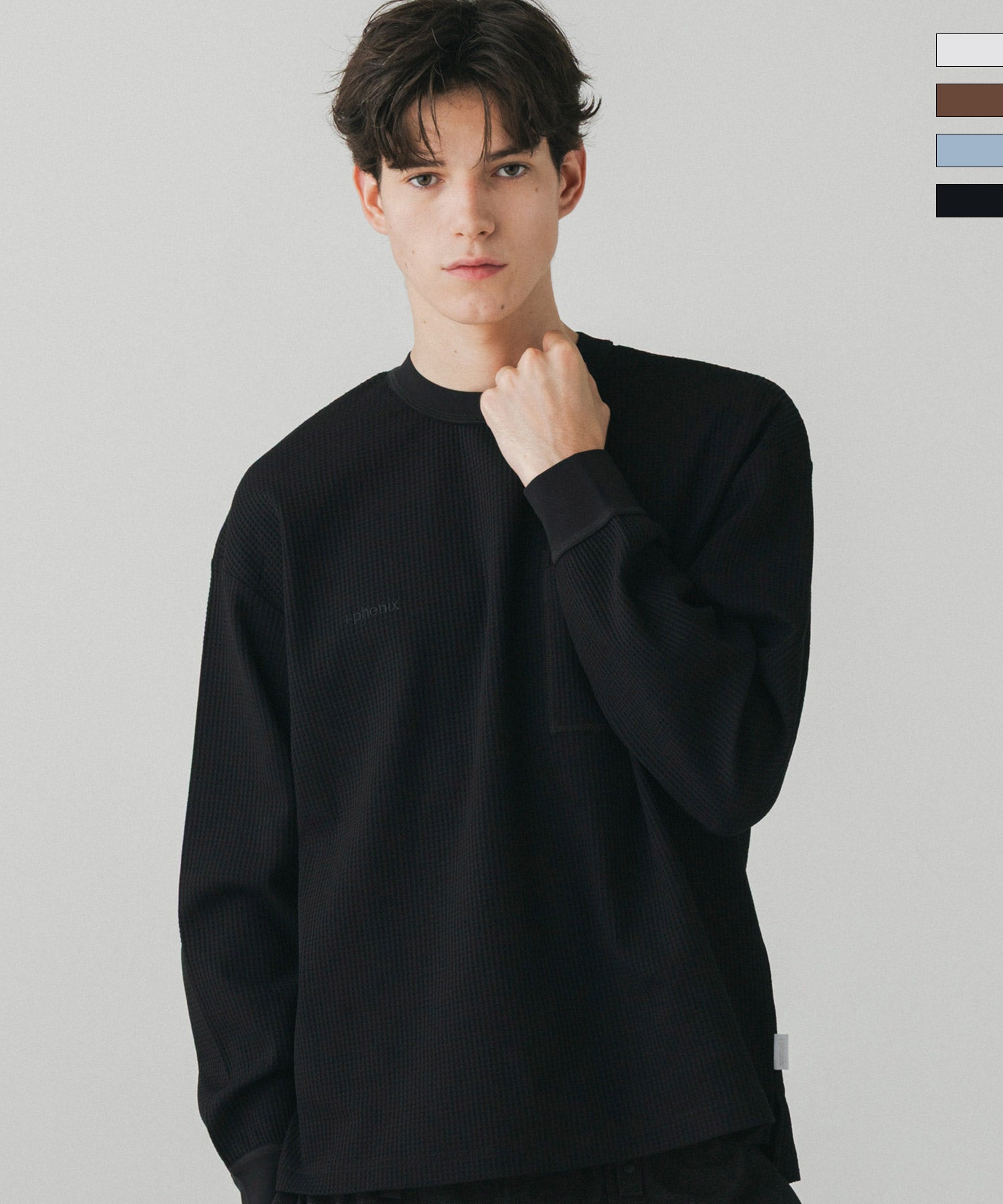 phenix(プラスフェニックス)WAFFLE POCKET LONG SLEEVE TEE / ワッフル