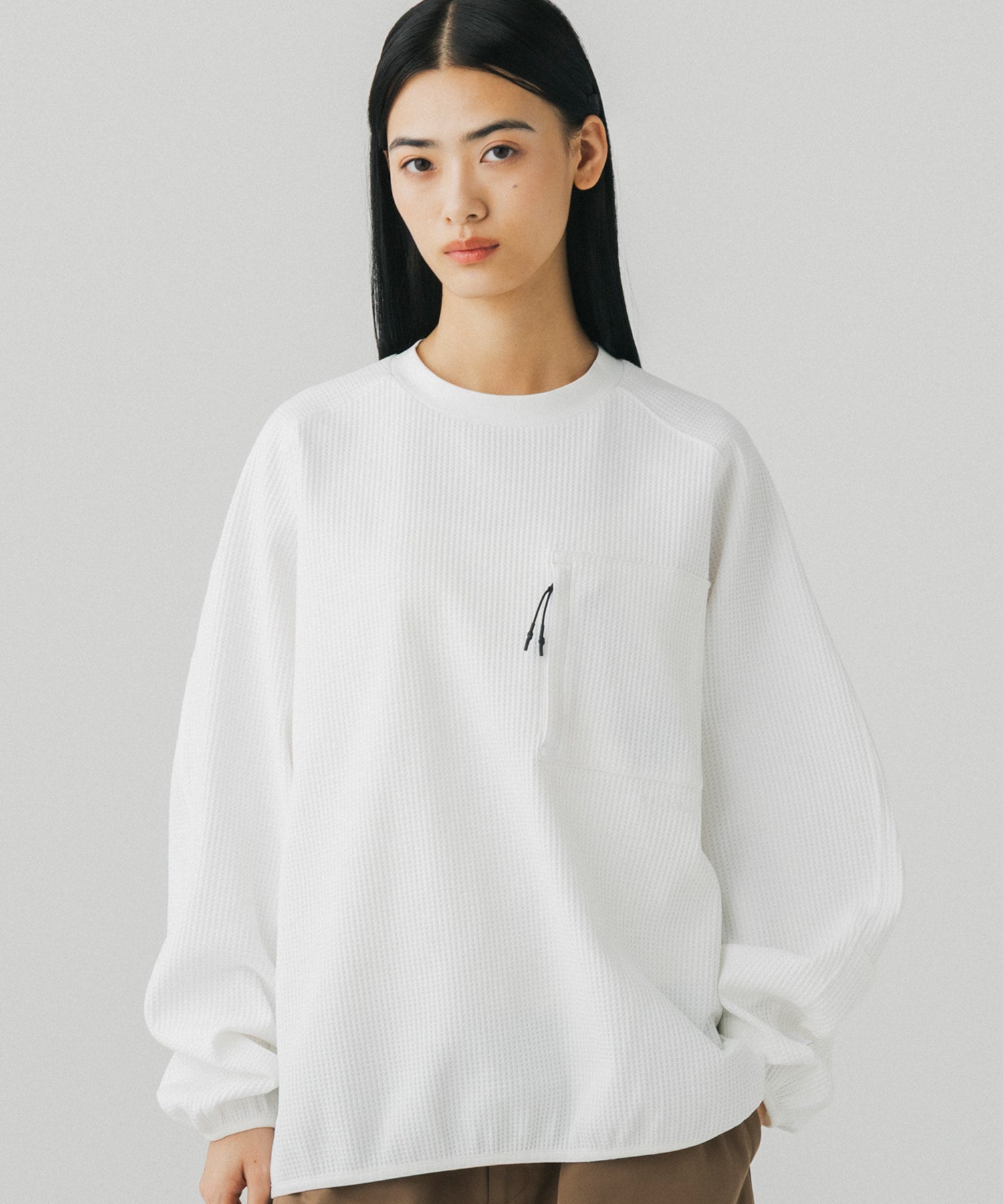 phenix(プラスフェニックス)WAFFLE SCULPTED LONG SLEEVE TEE