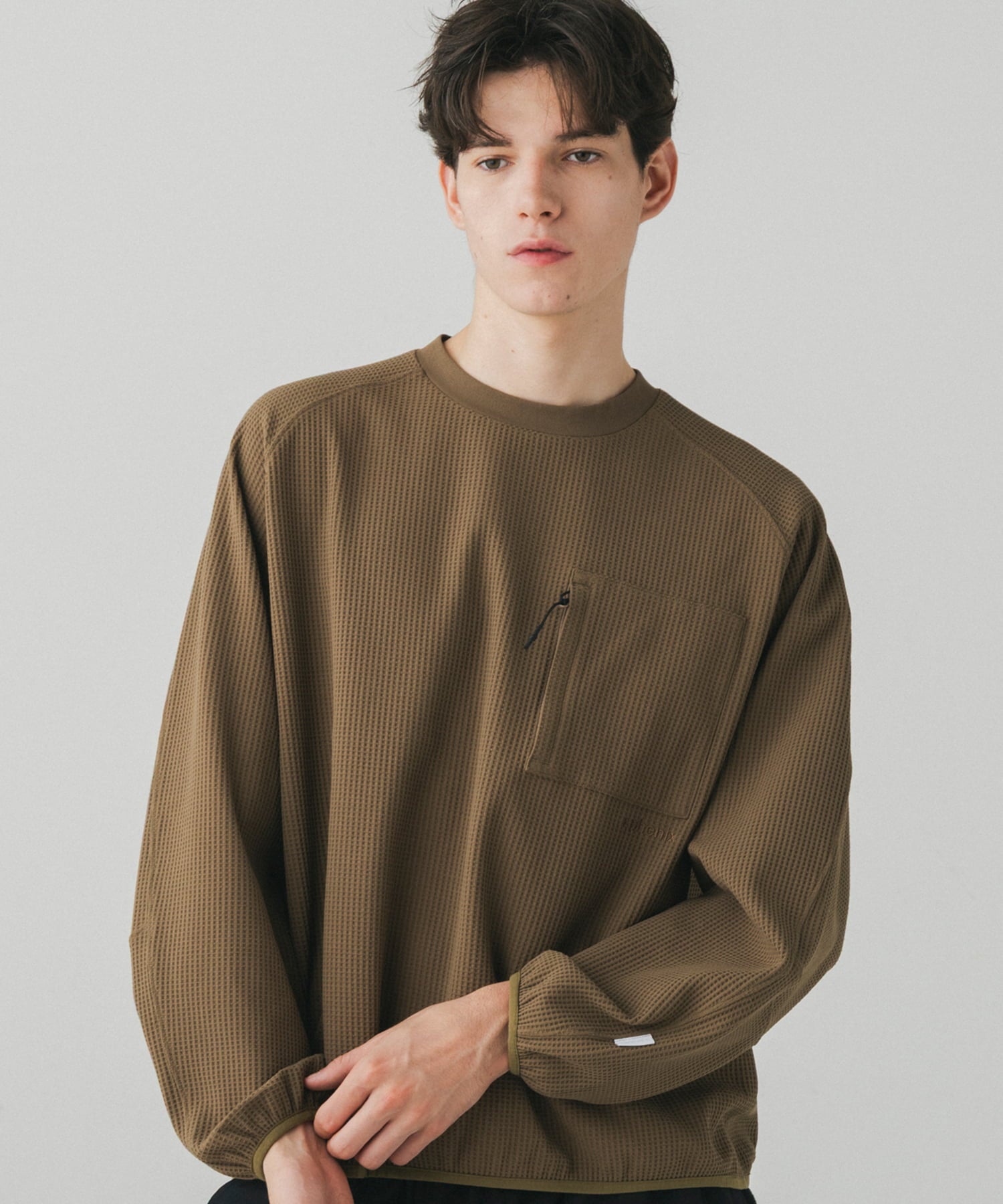 phenix(プラスフェニックス)WAFFLE SCULPTED LONG SLEEVE TEE