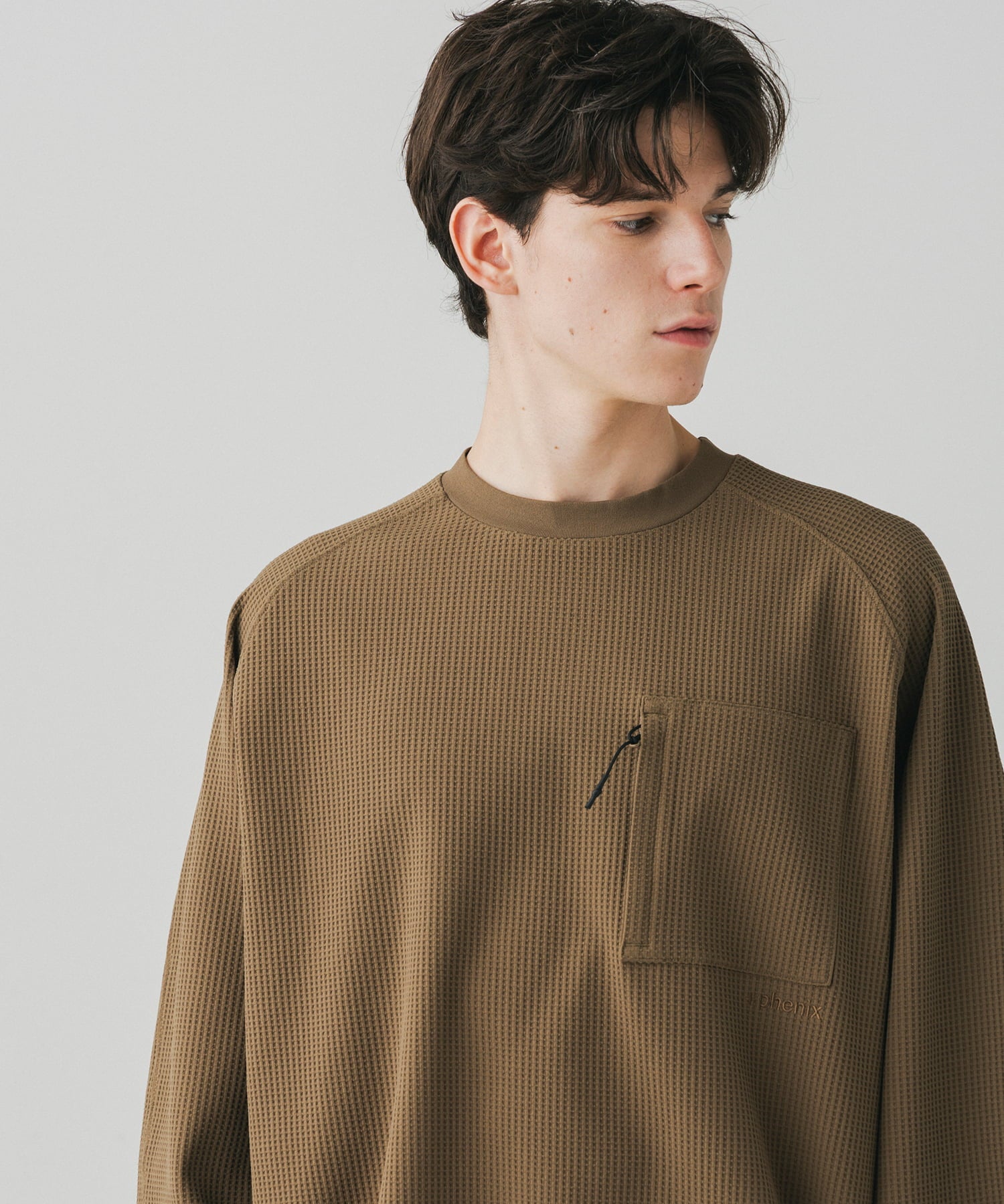 phenix(プラスフェニックス)WAFFLE SCULPTED LONG SLEEVE TEE