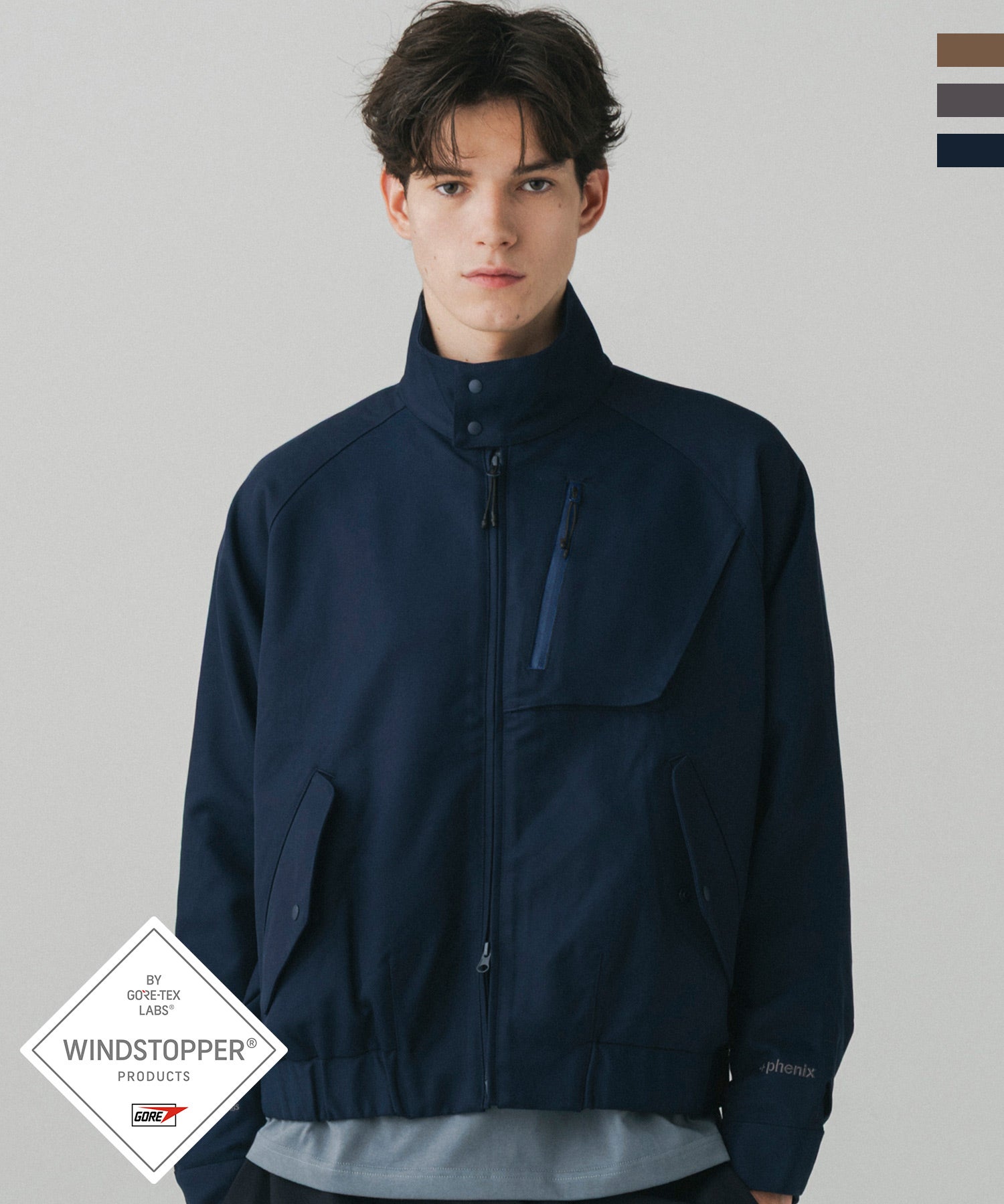 ブラントン phenix(プラスフェニックス)COTTON-LIKE HARRINGTON JKT コットン