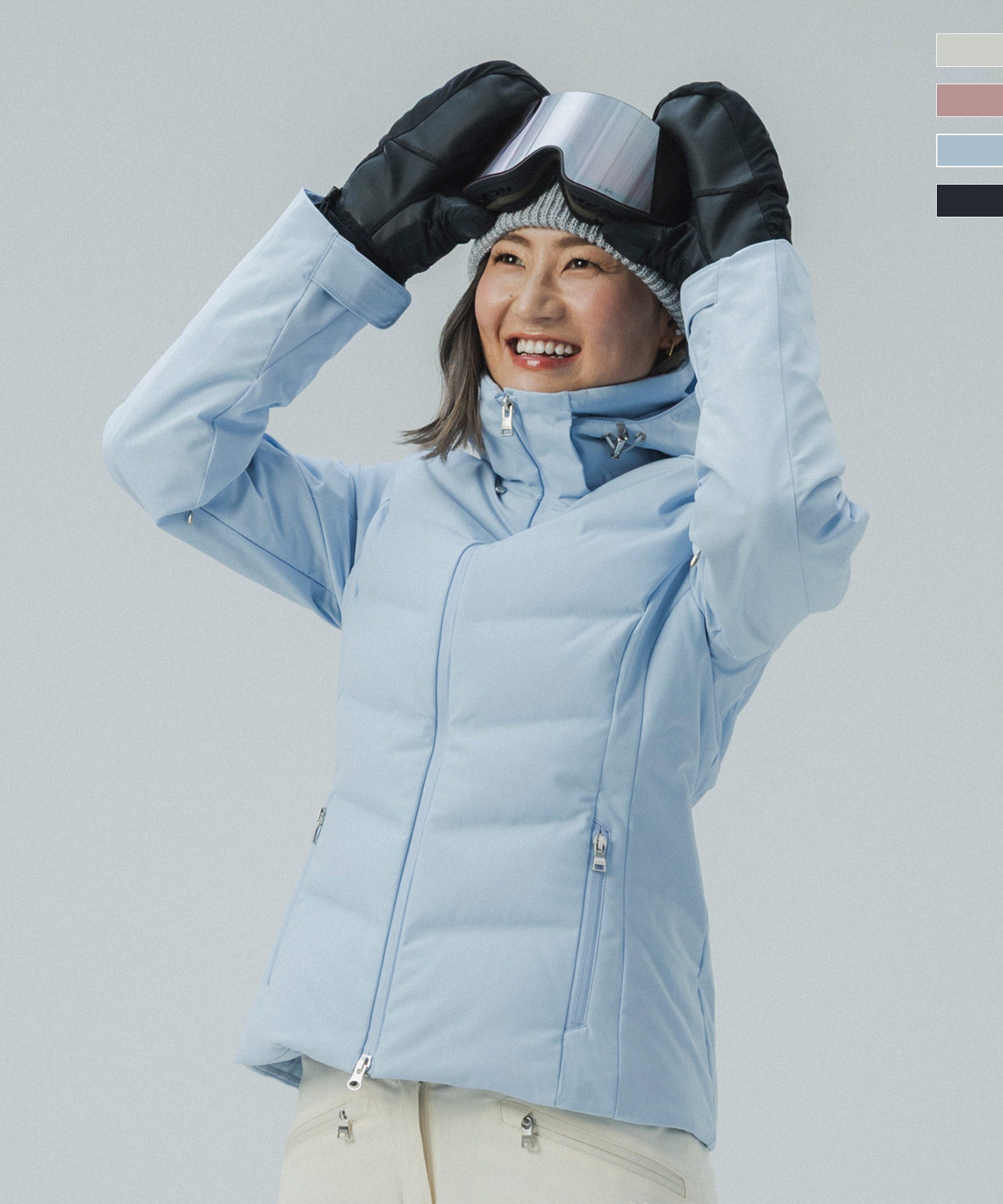 あーゃ)フェニックスphenix ダウンジャケット レディースL 総柄 phenix(フェニックス)Seamless Down Jacket / シームレスダウン