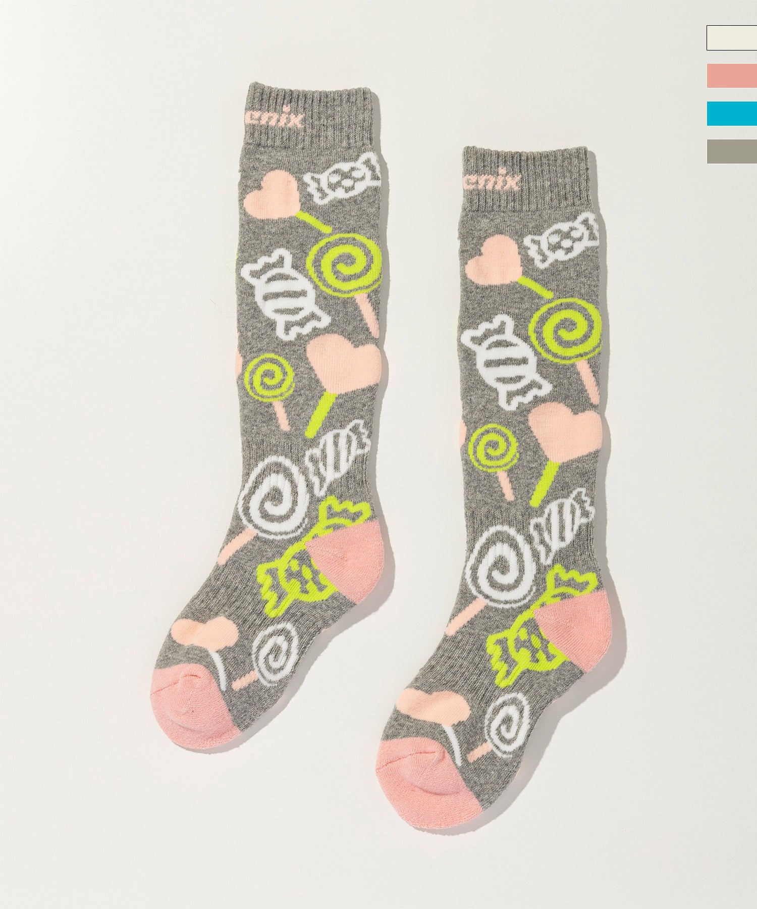 Candy Ornament ソックス　ブローチ2点 phenix(フェニックス)Candy Motif Ski Socks / キャンディモチーフ